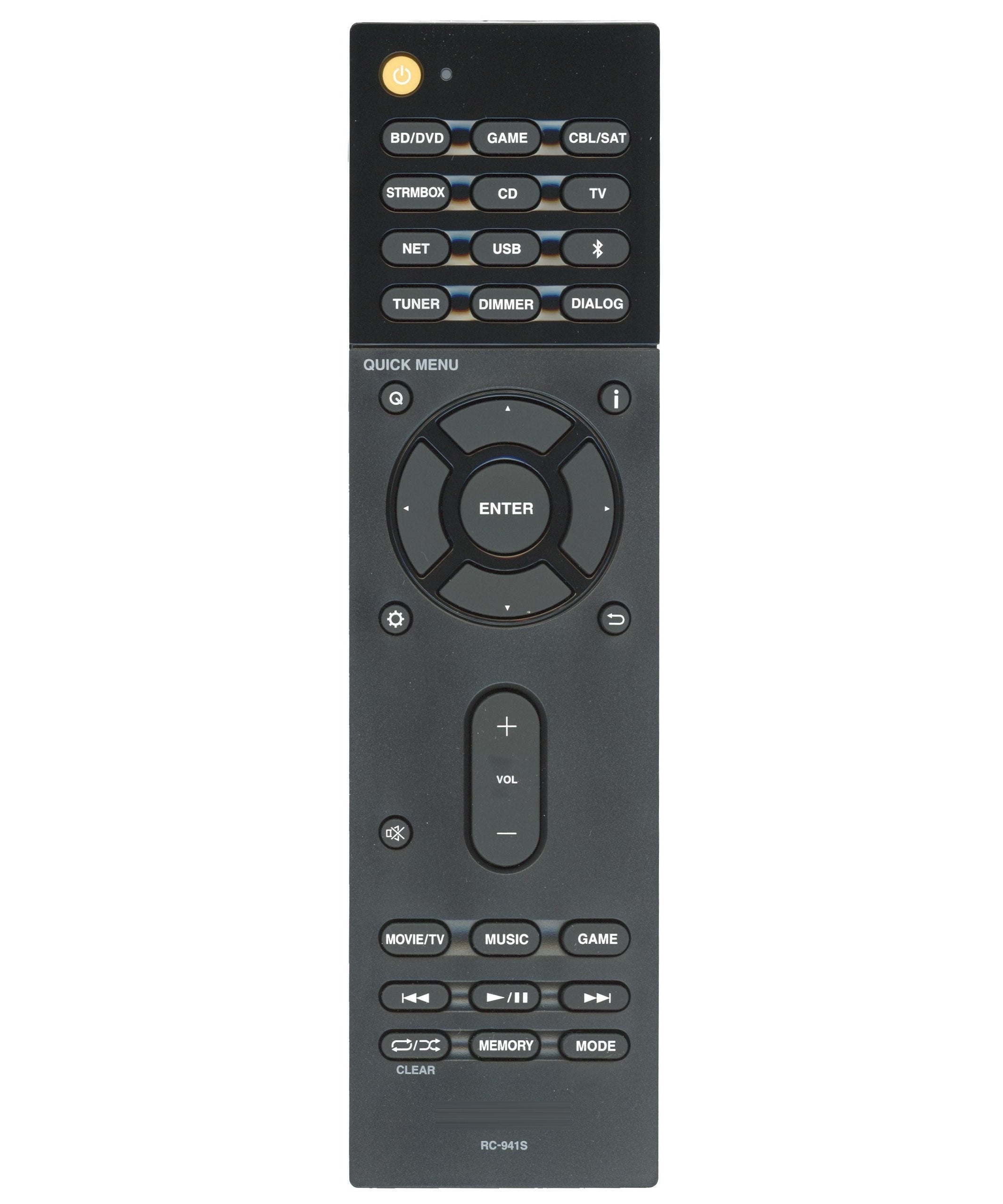 Onkyo RC941S Network Surround Sound Bar System Remote Control | RC-941S