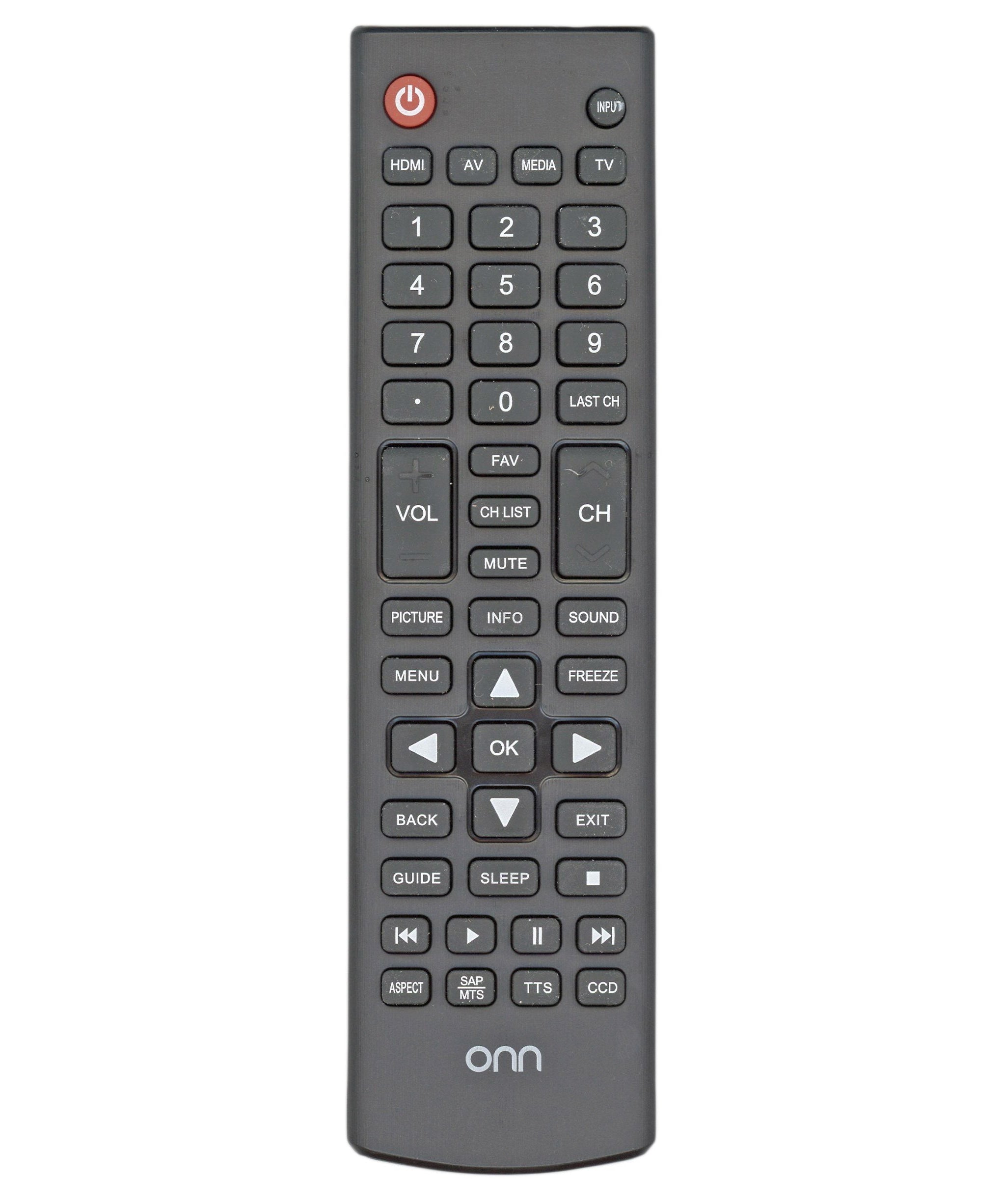 ONN 398GR12BEEMN0001 TV Remote Control
