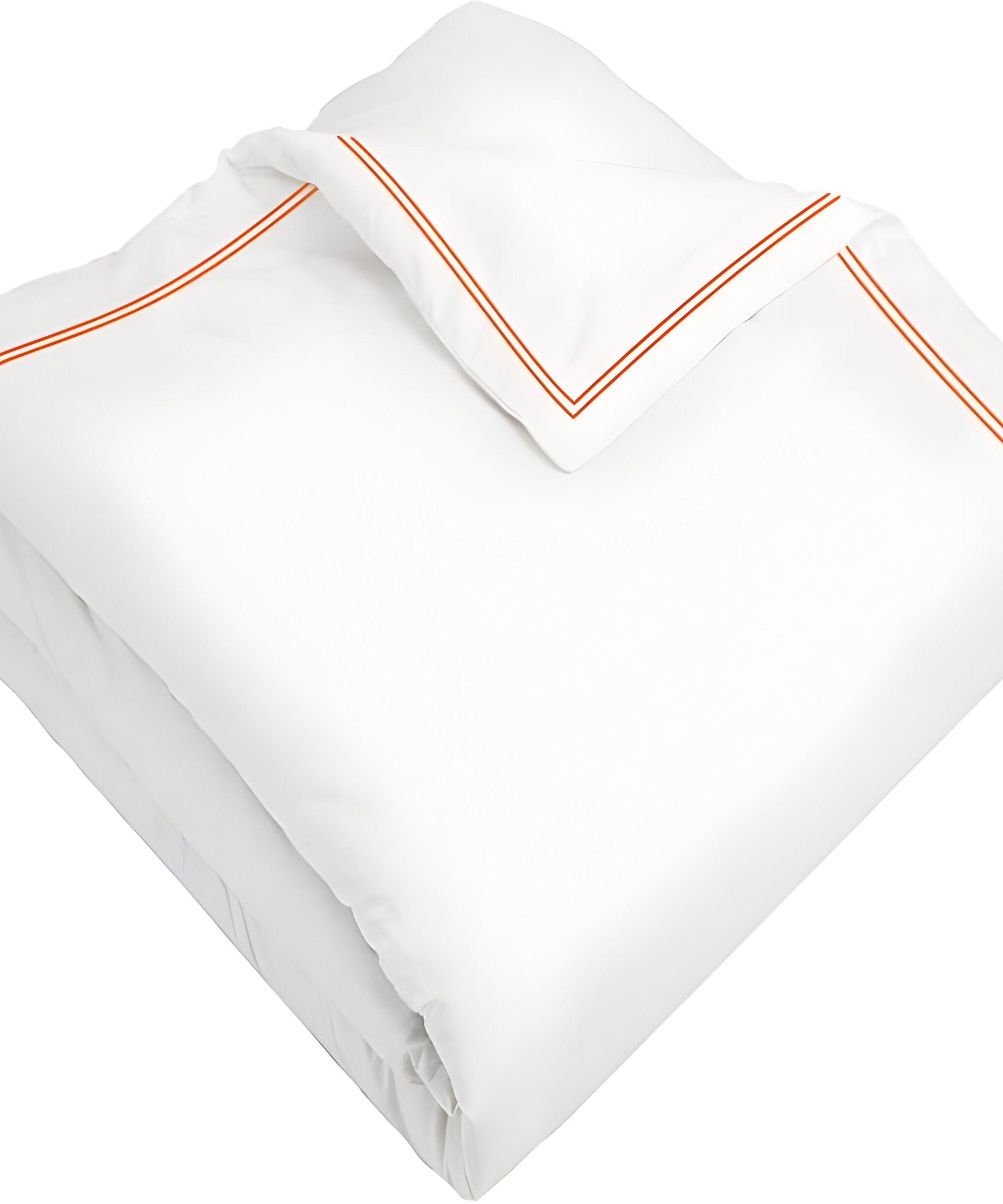 400TC Cotton Double Edge Embroidery Sateen Solid Duvet Cover Set