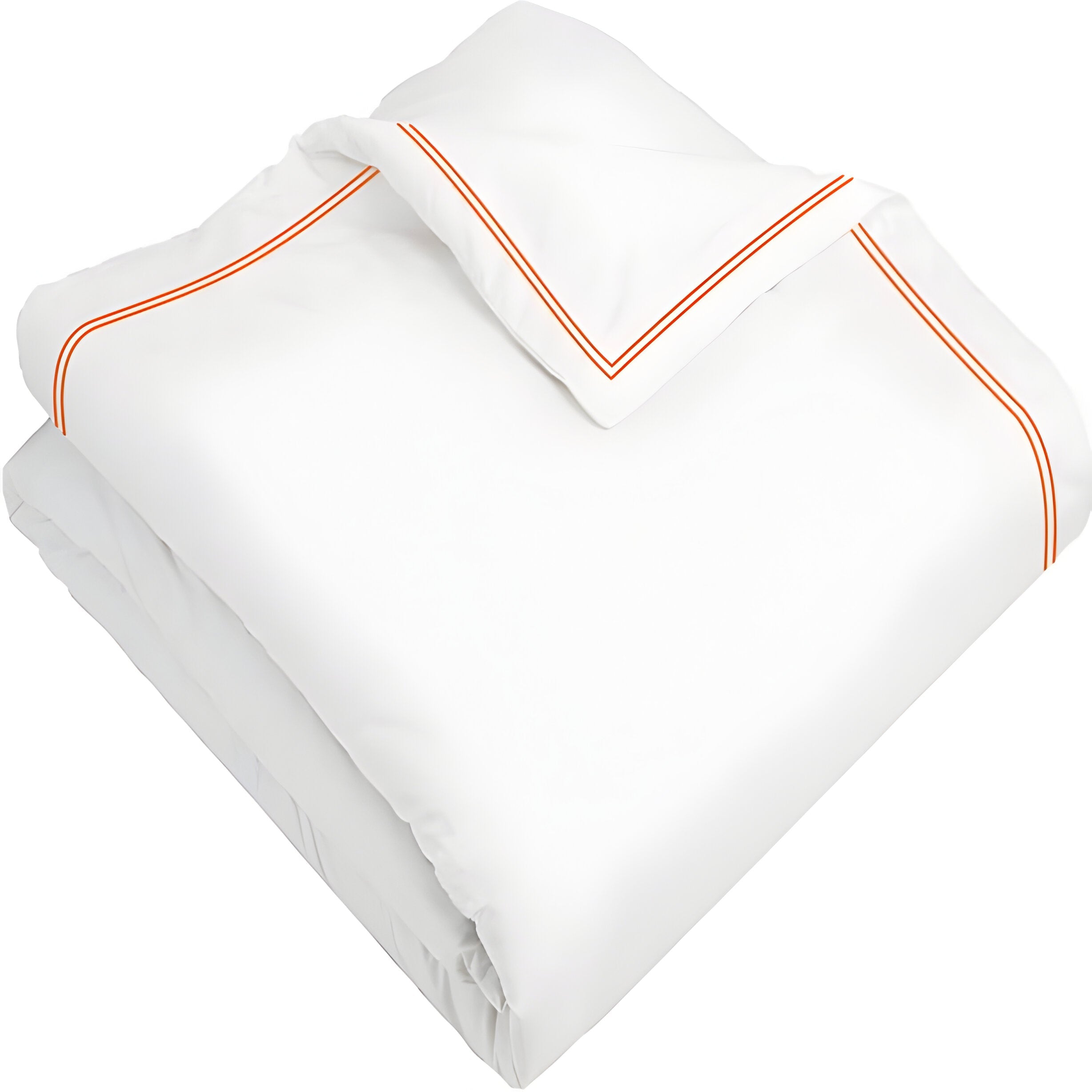 400TC Cotton Double Edge Embroidery Sateen Solid Duvet Cover Set