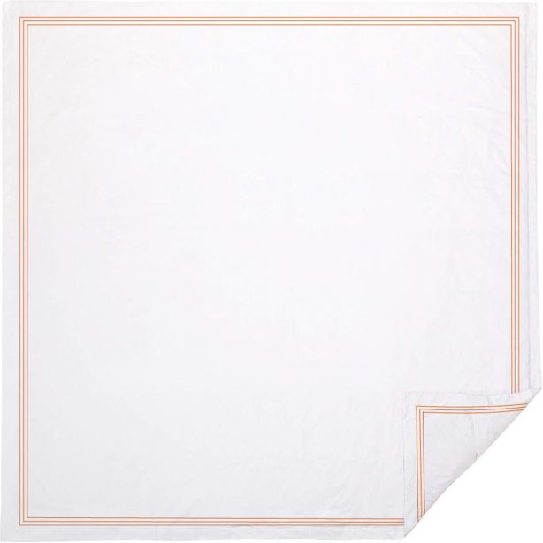 400TC Cotton Triple Edge Embroidery Sateen Solid Duvet Cover Set