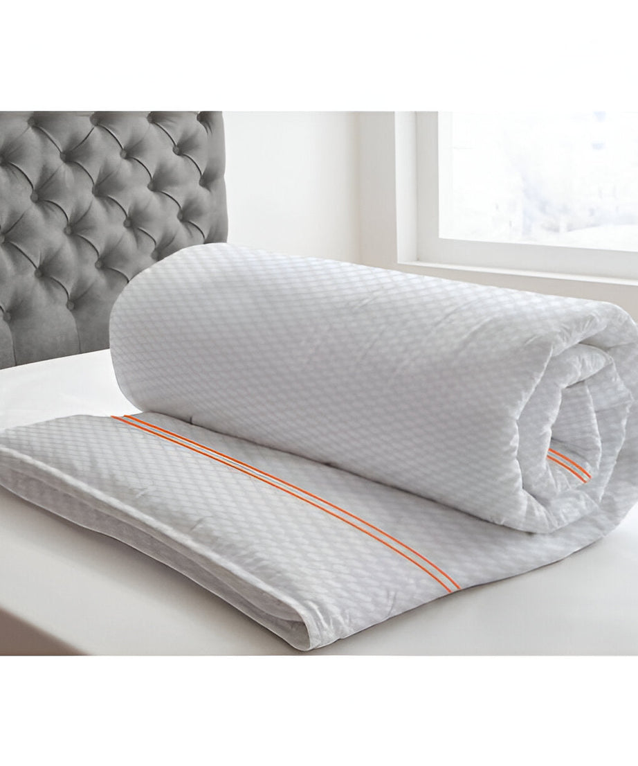 400TC Cotton Double Embroidery Sateen Microcheck Duvet Cover Set