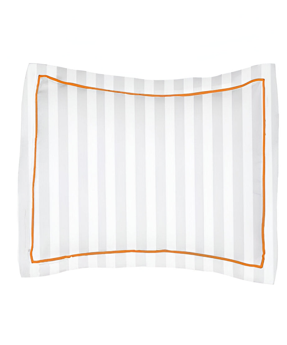 400TC Cotton Single Edge Embroidery Sateen Stripe Duvet Cover Set