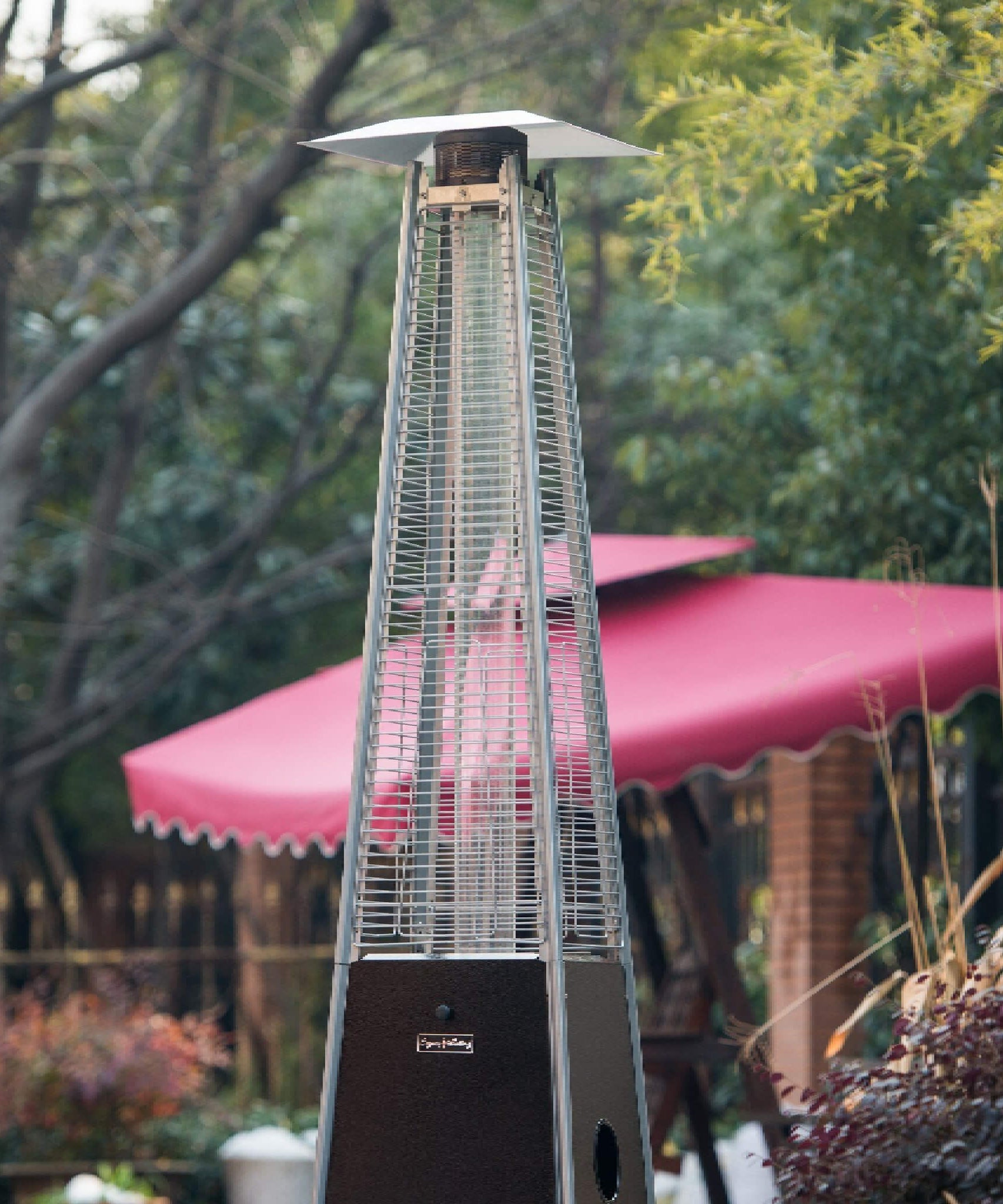 Legacy Heating Outdoor Commercial 40K BTU Quartz Glass Tube Patio Propane Heater With Visible Flame (SAK91398)