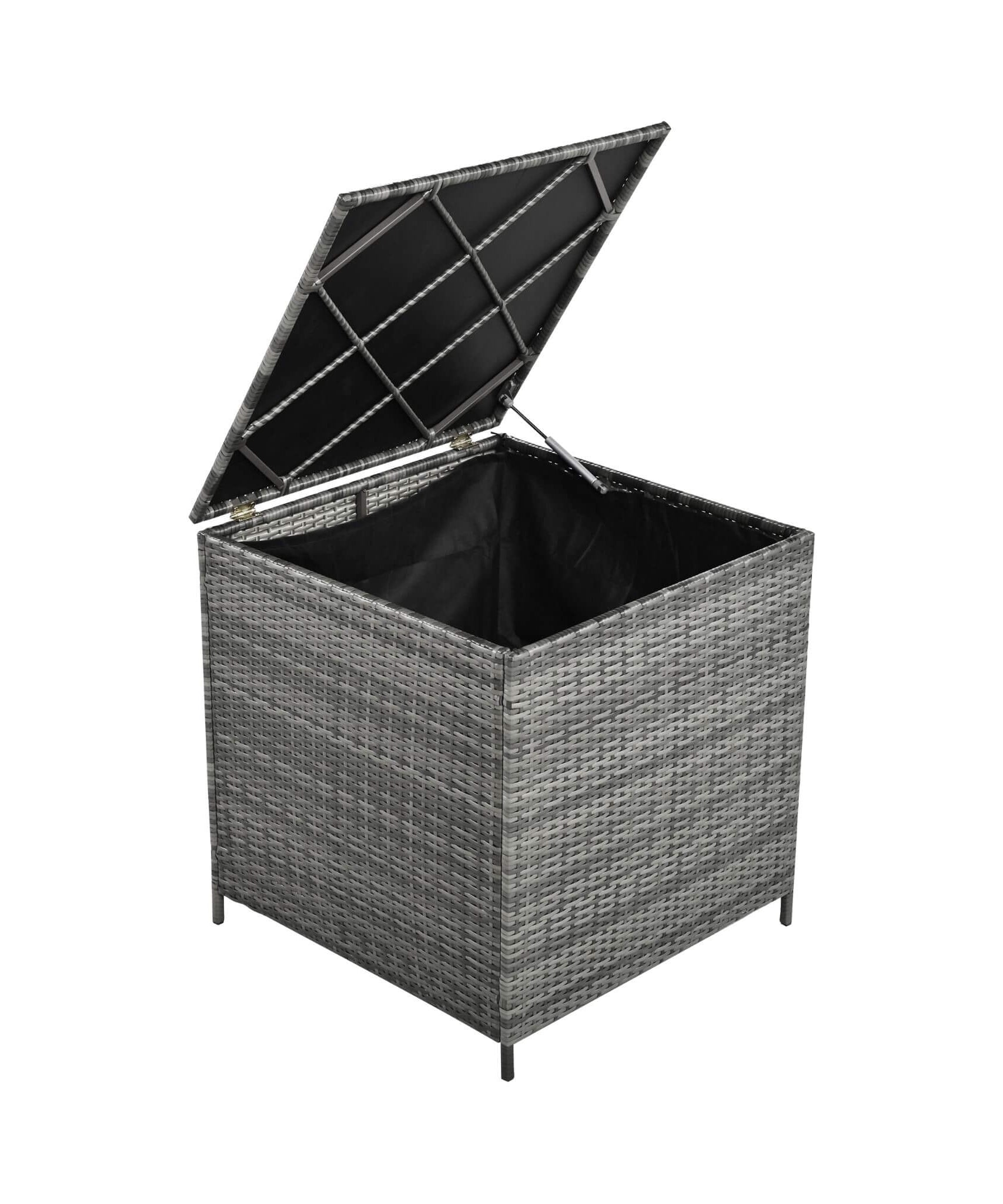 Alora Outdoor 6-Piece All-Weather PE Rattan Sofa Set With Adjustable Seat, Storage Box, Removable Covers, And Tempered Glass Table Top (SAK37221)