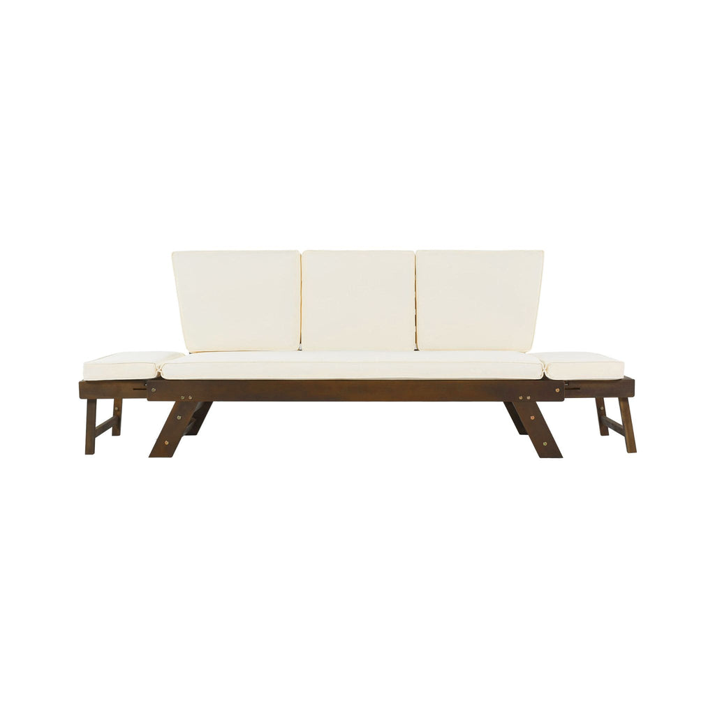Alora Outdoor Adjustable Wooden Patio Daybed Sofa With Cushions (SAK41345)