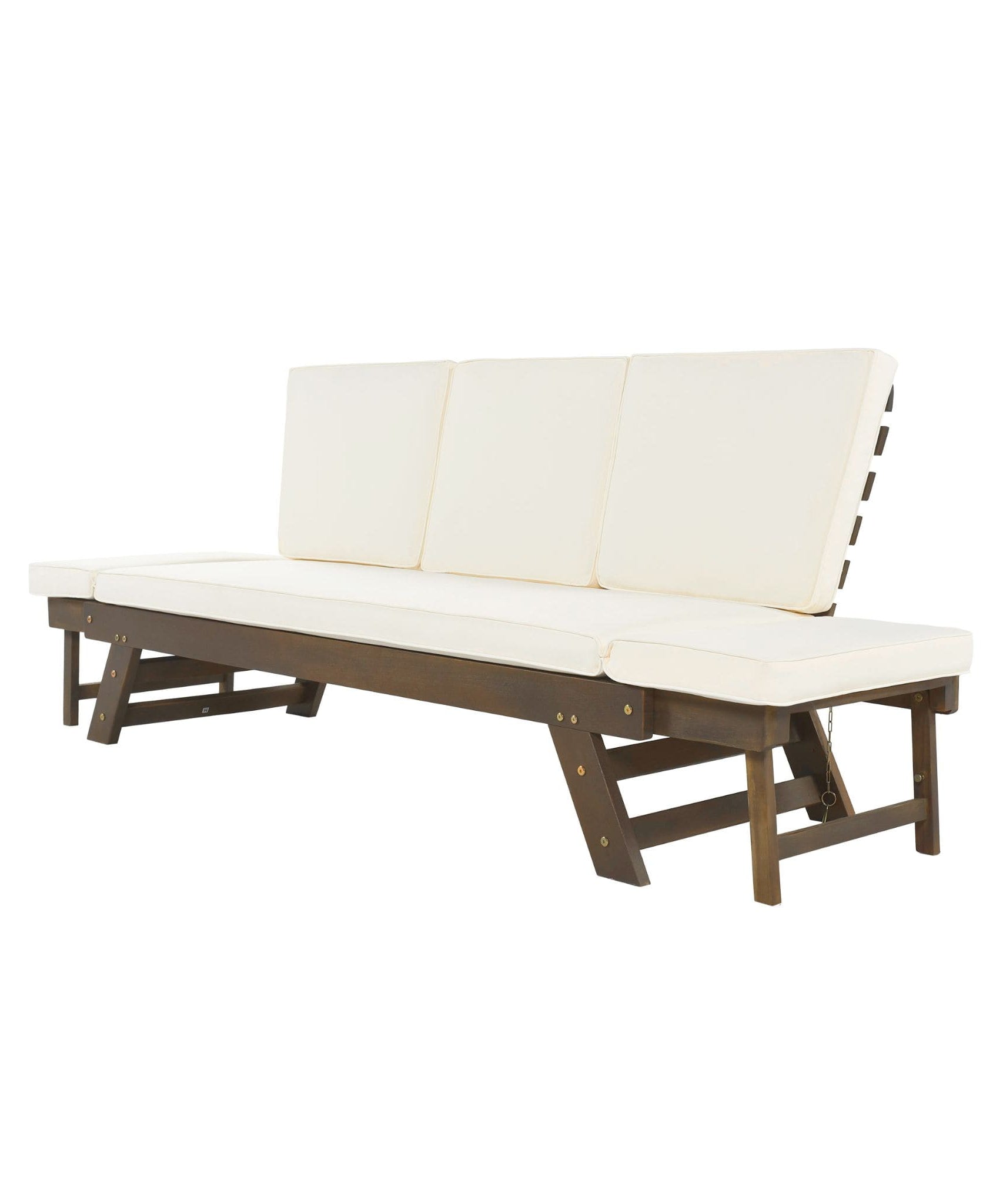 Alora Outdoor Adjustable Wooden Patio Daybed Sofa With Cushions (SAK41345)
