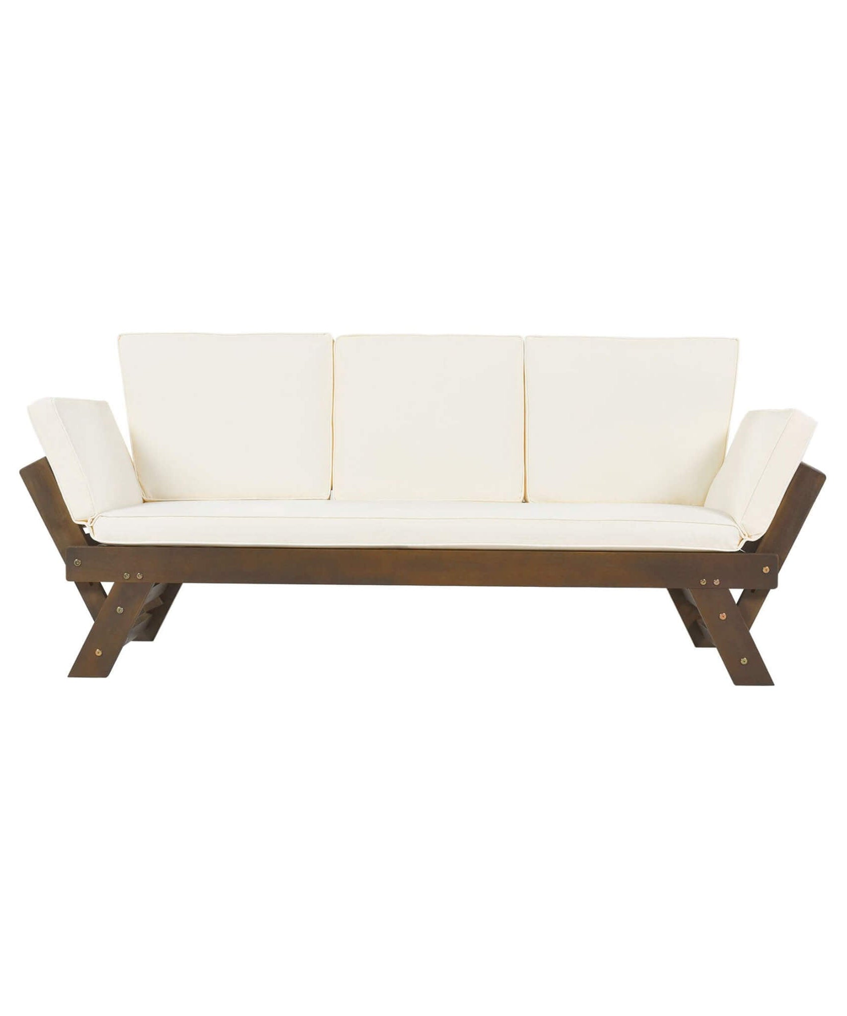 Alora Outdoor Adjustable Wooden Patio Daybed Sofa With Cushions (SAK41345)
