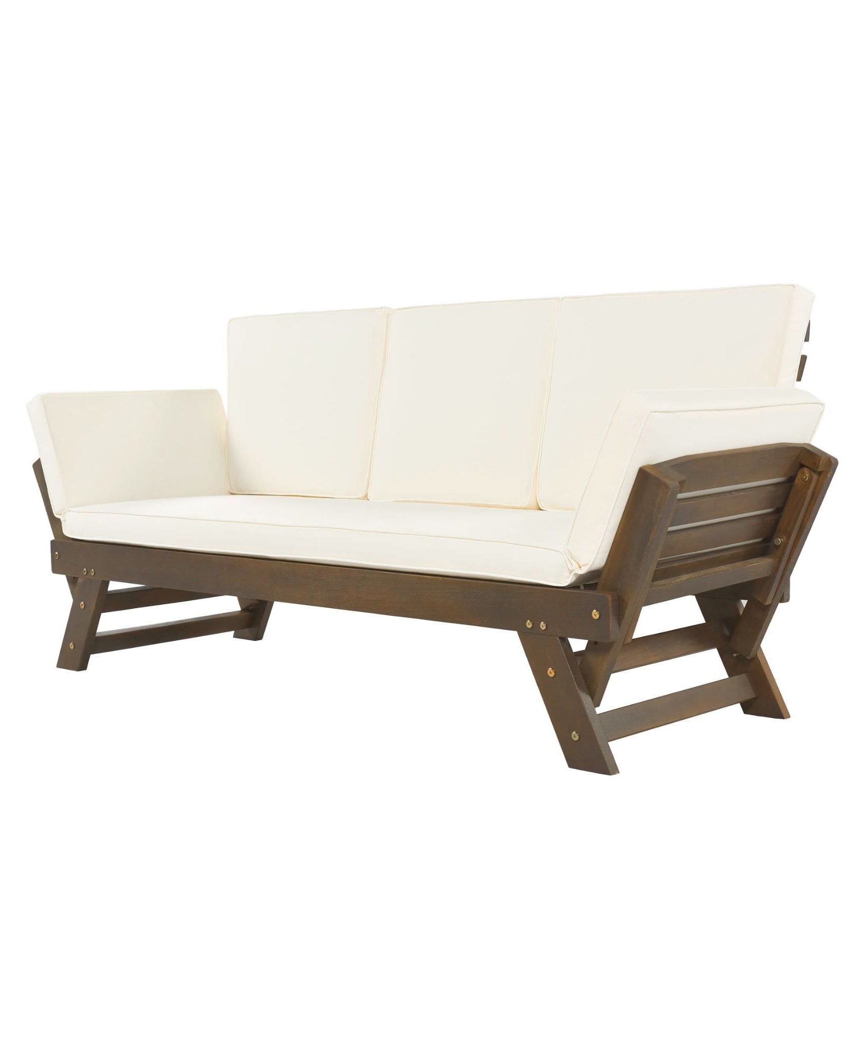 Alora Outdoor Adjustable Wooden Patio Daybed Sofa With Cushions (SAK41345)