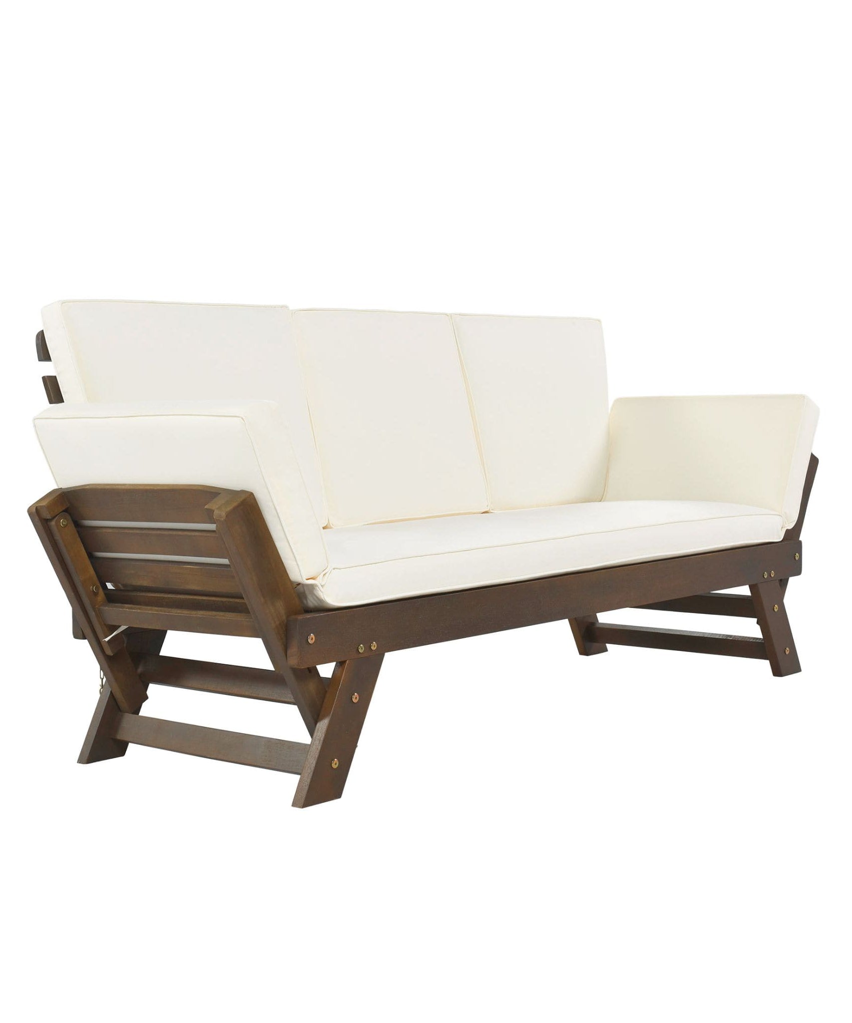 Alora Outdoor Adjustable Wooden Patio Daybed Sofa With Cushions (SAK41345)