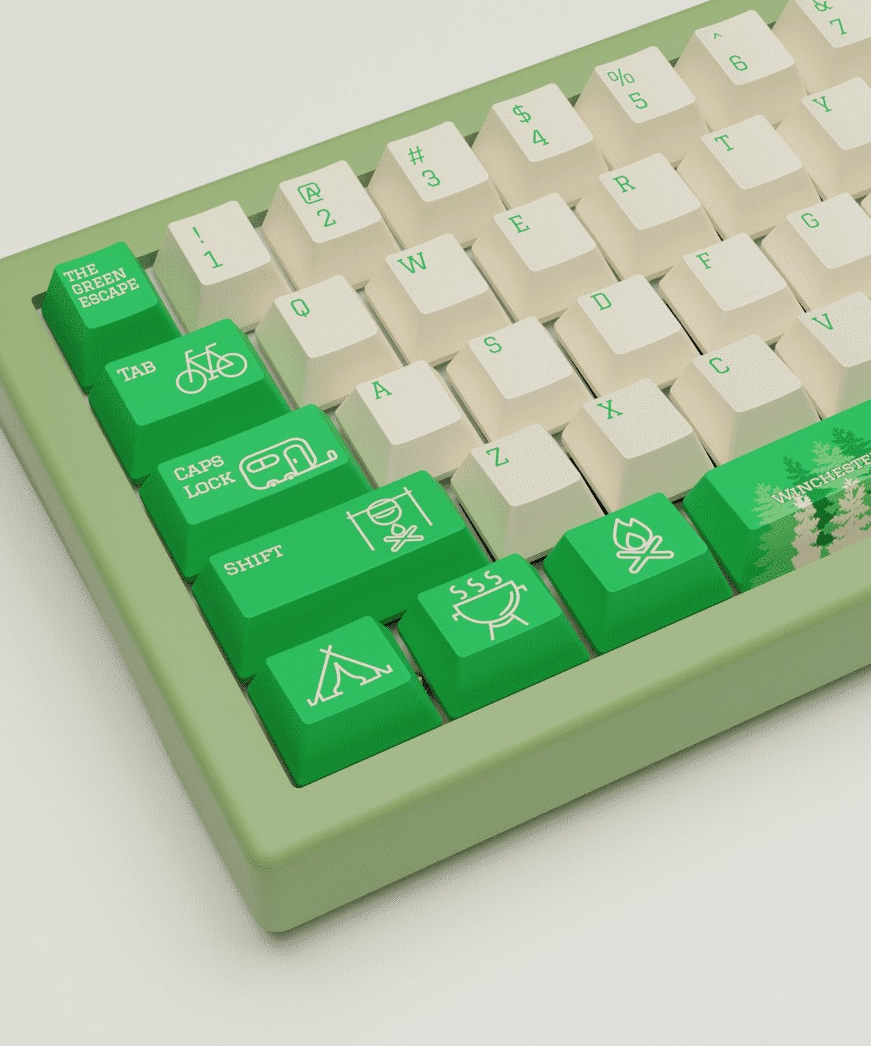 Outdoor Design Keycaps and Mechanical Keyboard