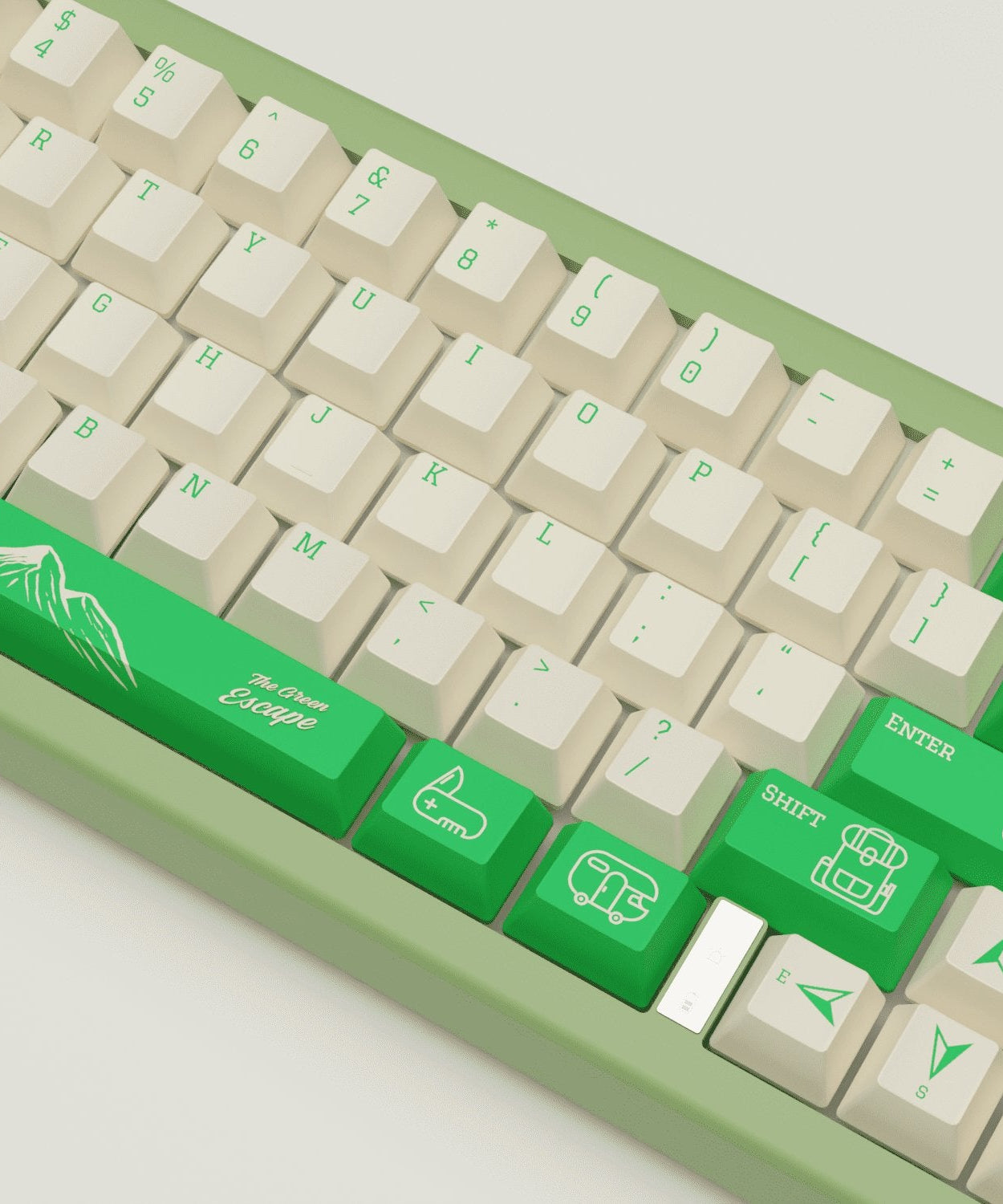 Outdoor Design Keycaps and Mechanical Keyboard