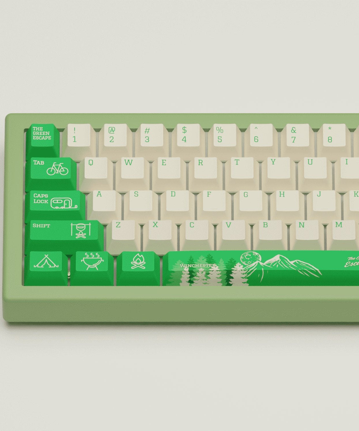 Outdoor Design Keycaps and Mechanical Keyboard