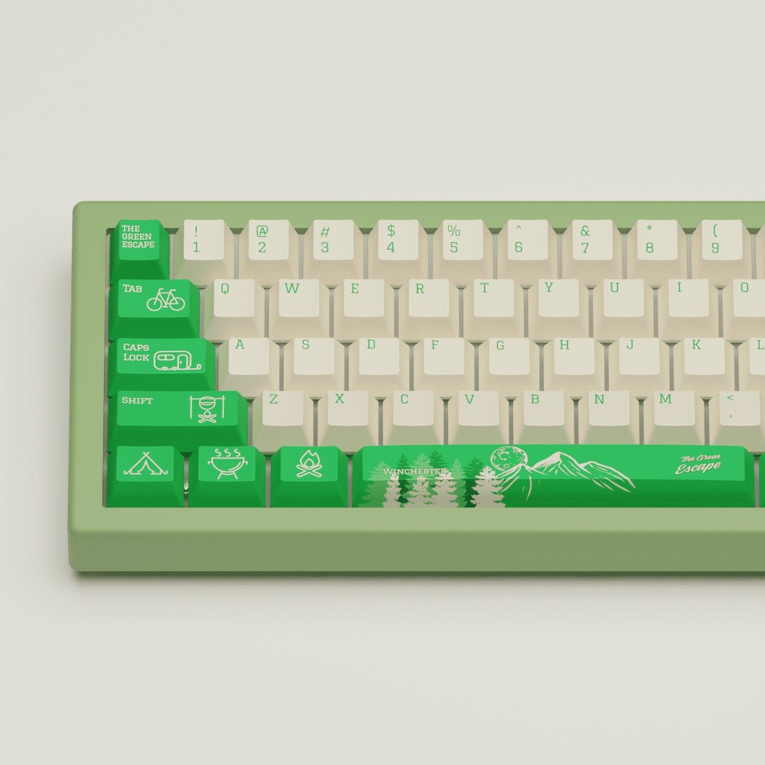 Outdoor Design Keycaps and Mechanical Keyboard