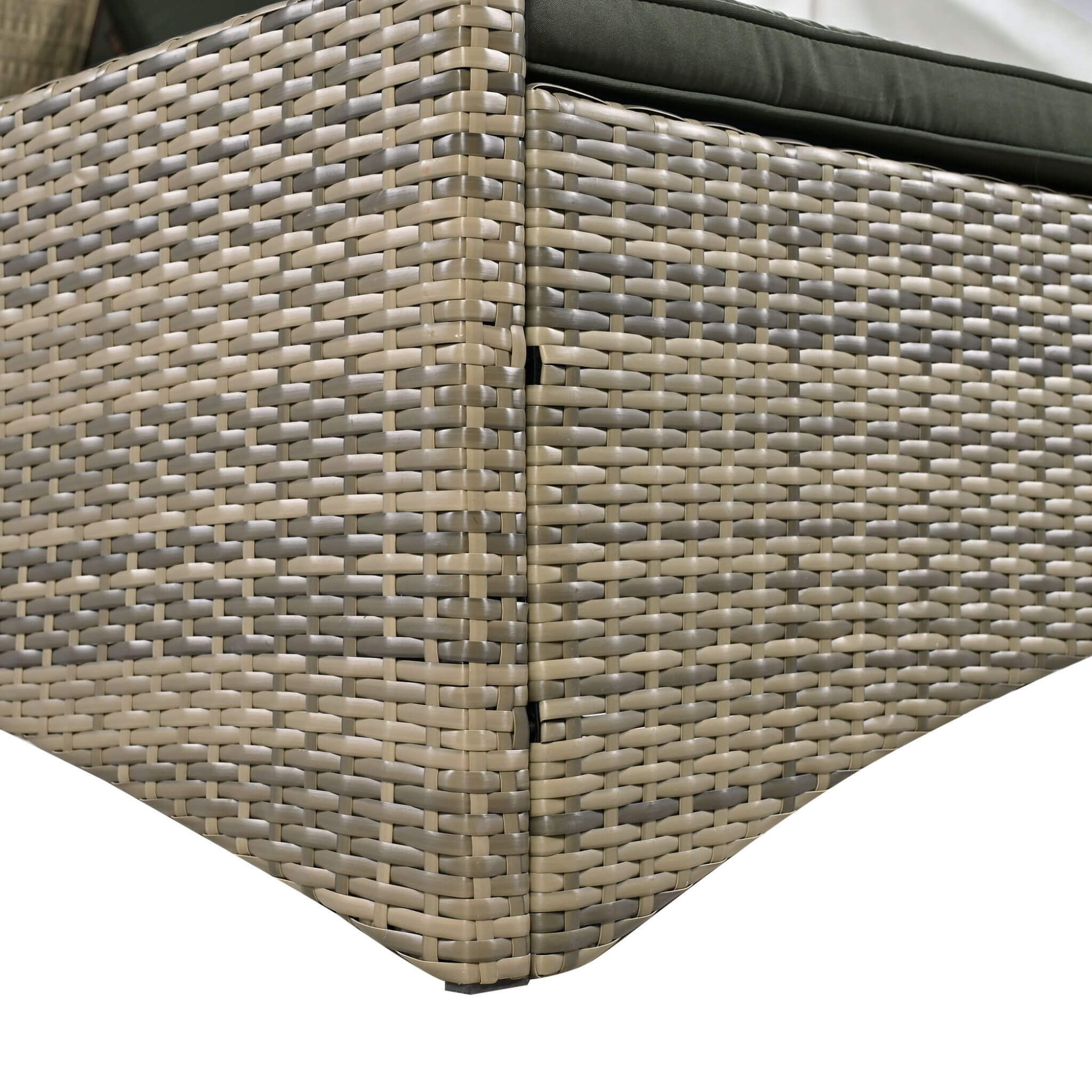 Alora Outdoor Rattan Patio Daybed With Adjustable Backrest, Canopy Roof, Storage Box And Cup Holders (SAK54220)