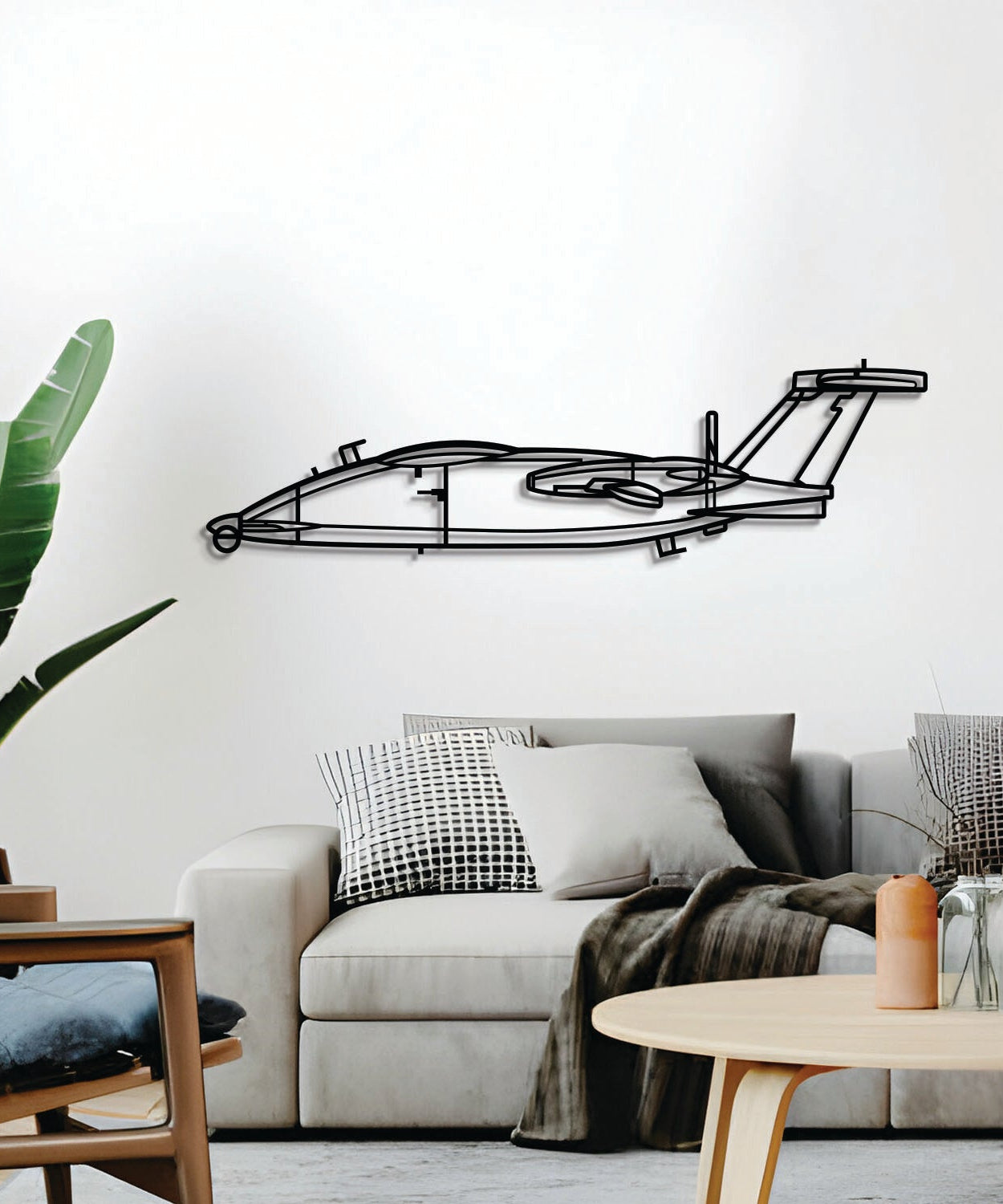 P.1HH HammerHead Metall Flugzeug Wandkunst - NCP0592
