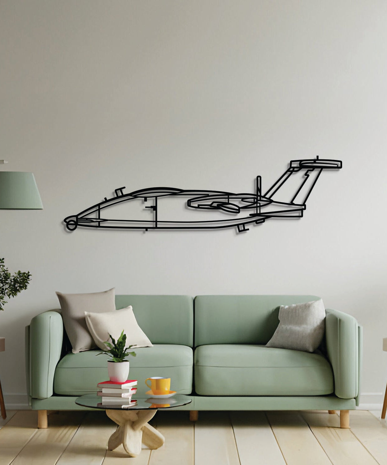 P.1HH HammerHead Metall Flugzeug Wandkunst - NCP0592