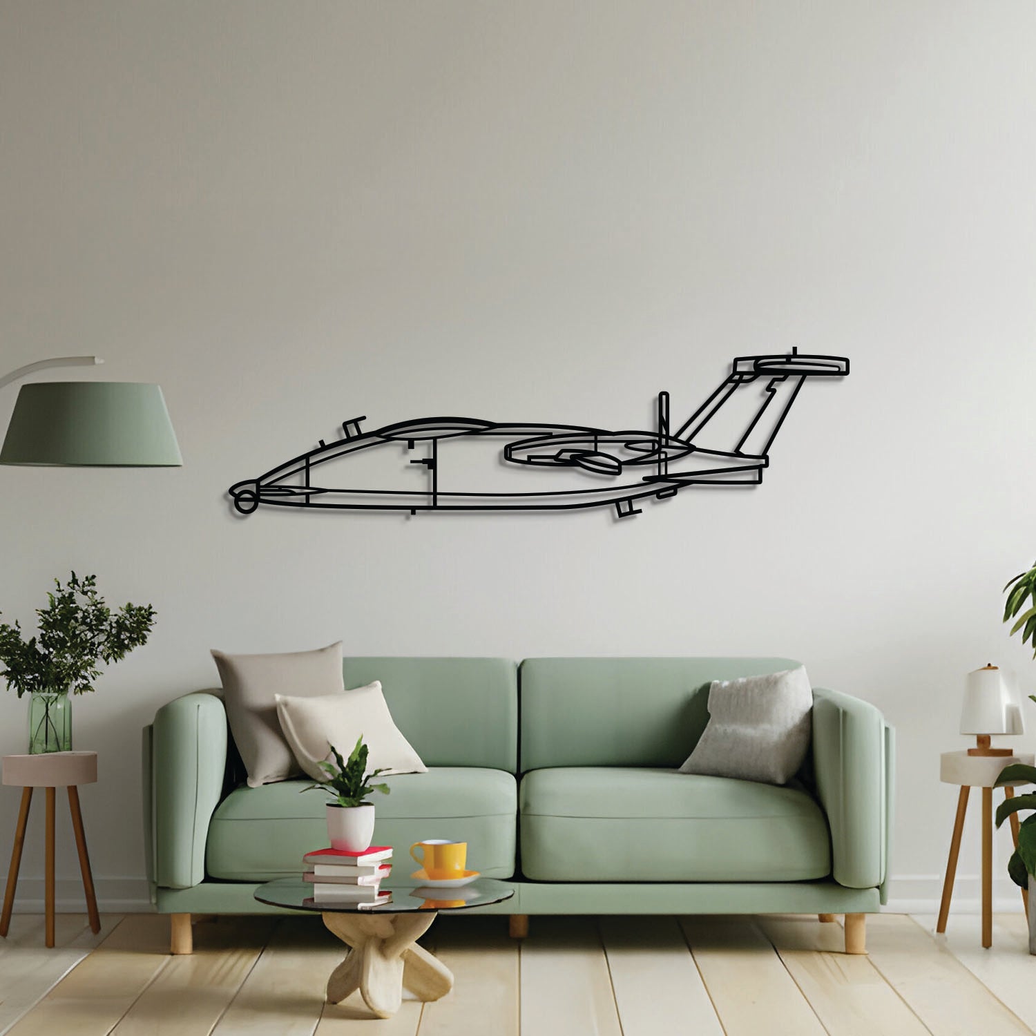 P.1HH HammerHead Metall Flugzeug Wandkunst - NCP0592