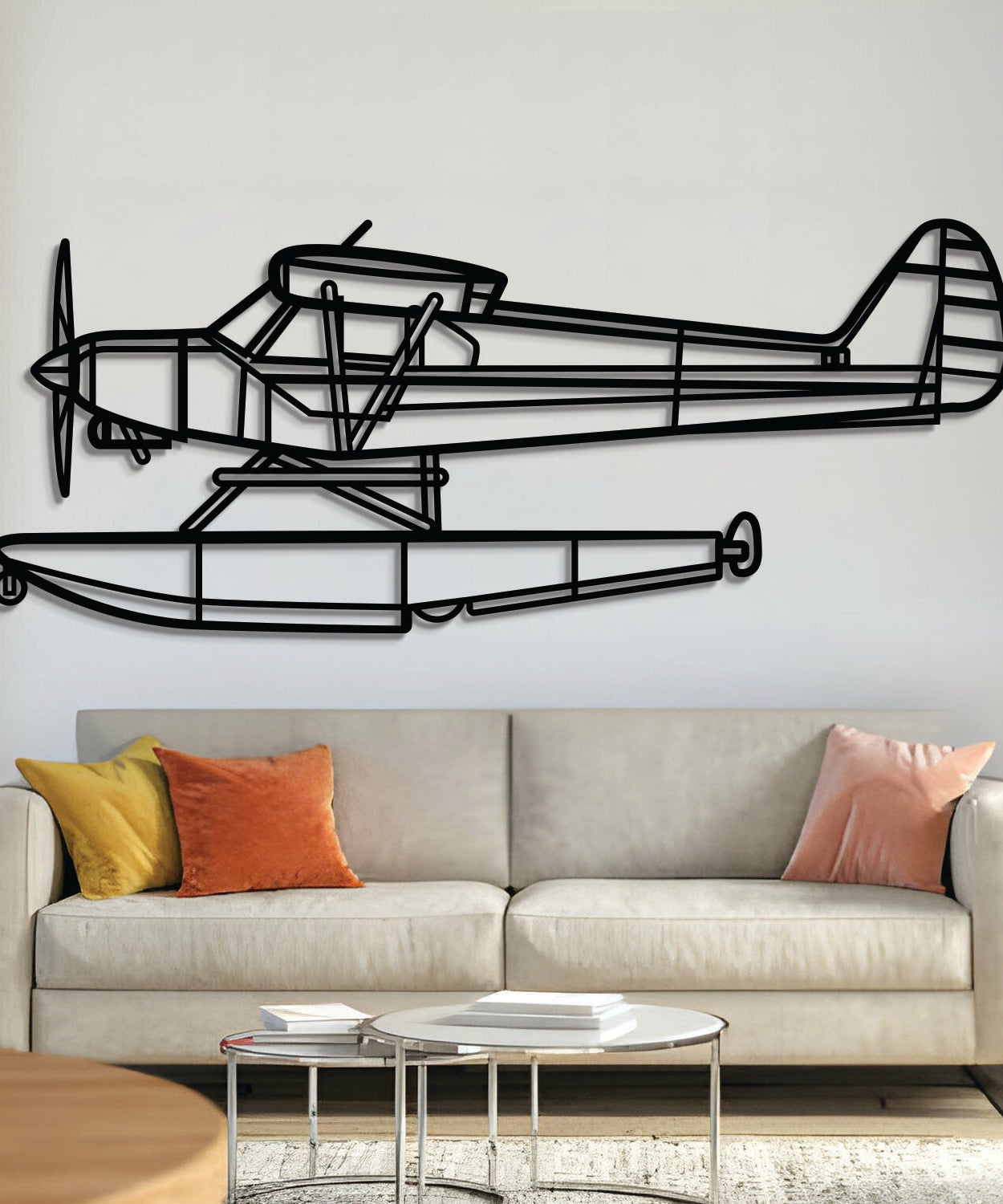PA-18-150 Super Cub Wandbild aus Metall - NCP0595