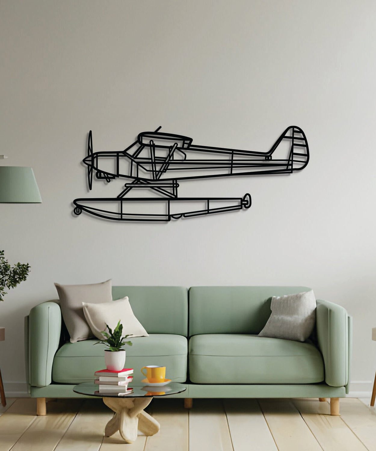 PA-18-150 Super Cub Wandbild aus Metall - NCP0595
