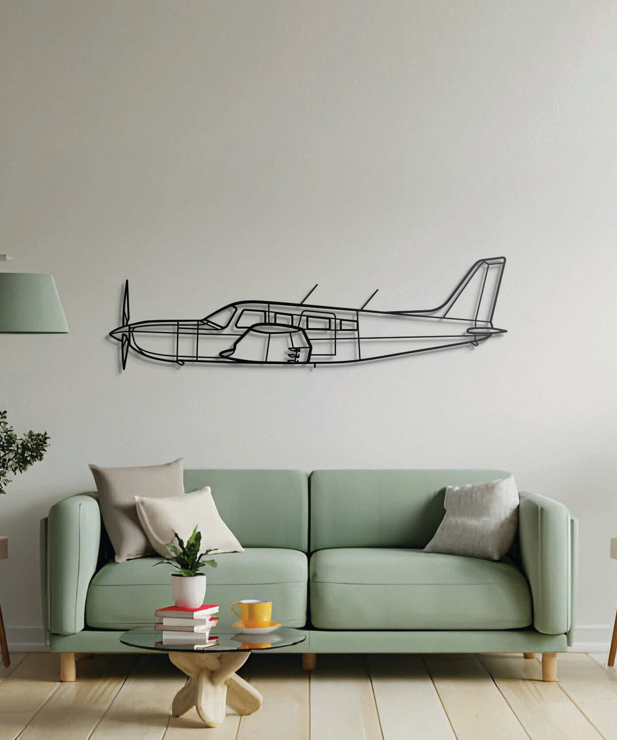 PA-32R-301 Saratoga HP II Metallflugzeug Wandbild - NCP0437
