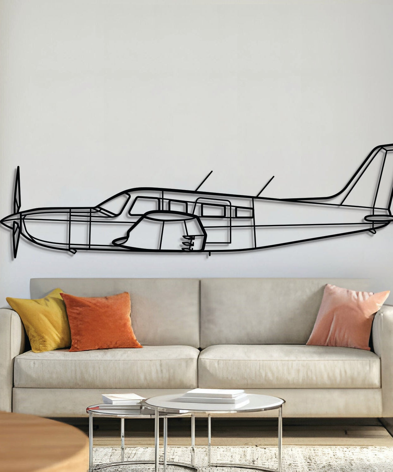 PA-32R-301 Saratoga HP II Metallflugzeug Wandbild - NCP0437