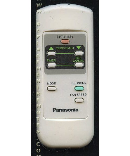 Panasonic A75C2062 Air Conditioner Remote Control