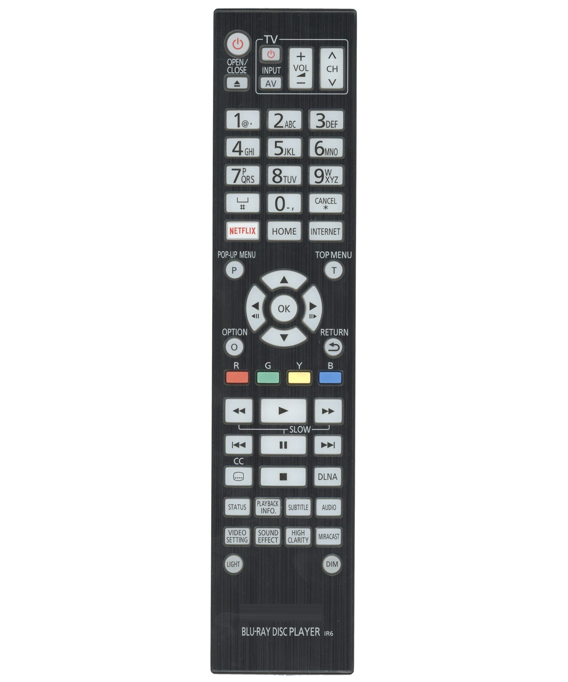 Panasonic N2QAYA000131 Blu-ray Remote Control - N2QAYA000131