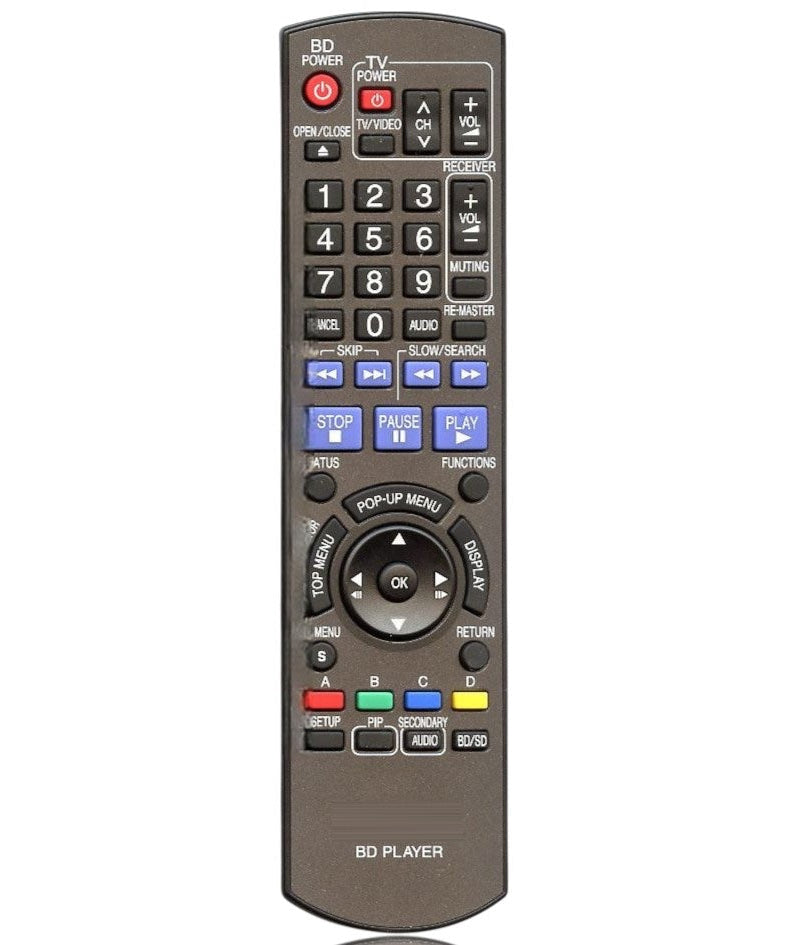 Panasonic N2QAYB000184 Blu-ray Remote Control