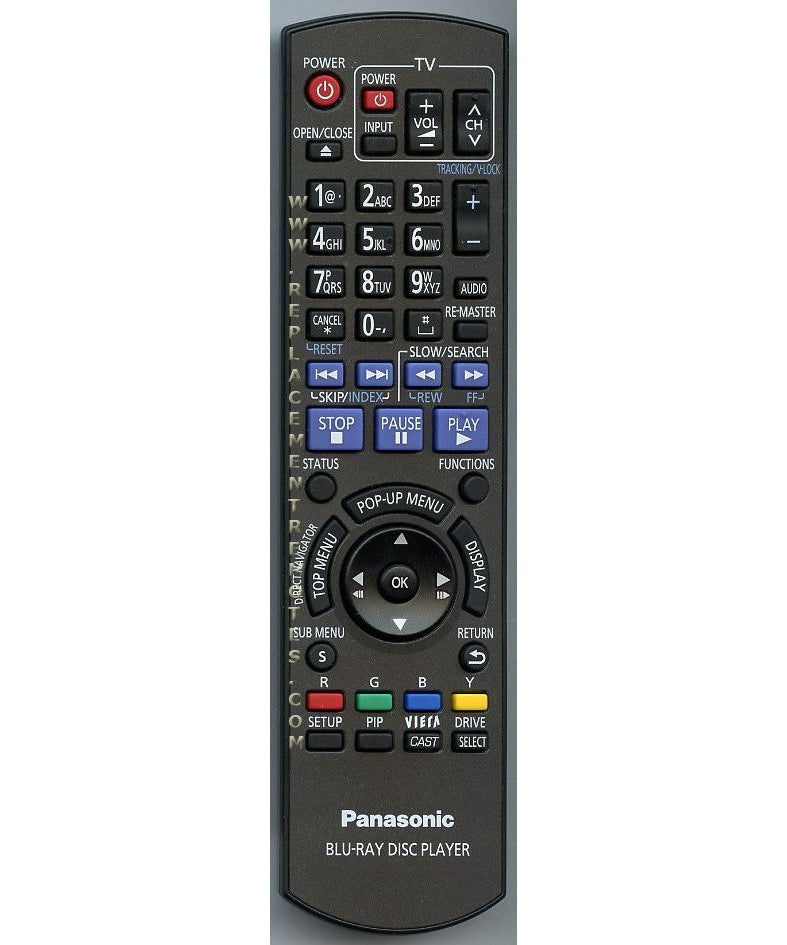 Panasonic N2QAYB000382 Blu-ray Remote Control