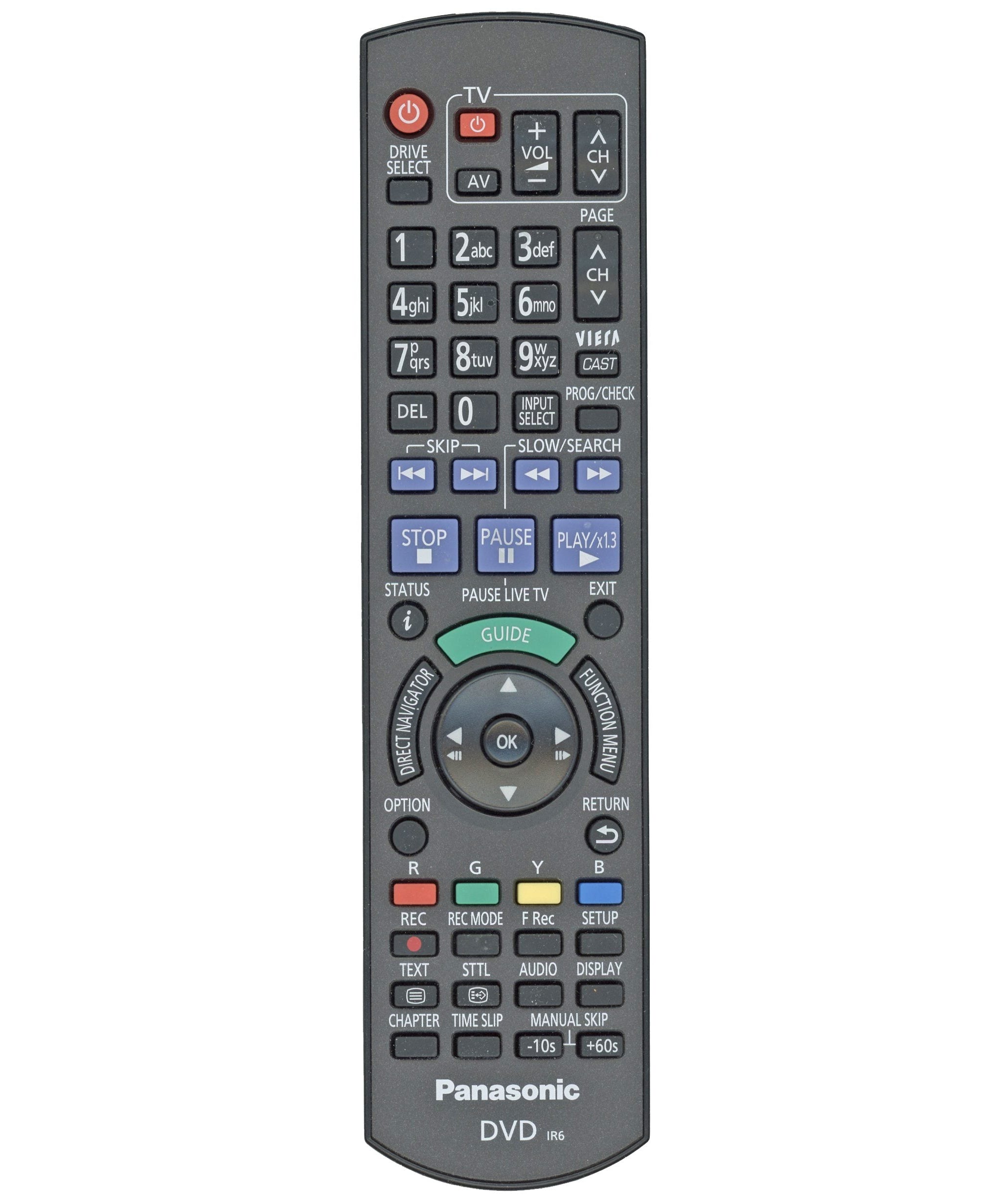 Panasonic N2QAYB000479 Blu-ray Remote Control