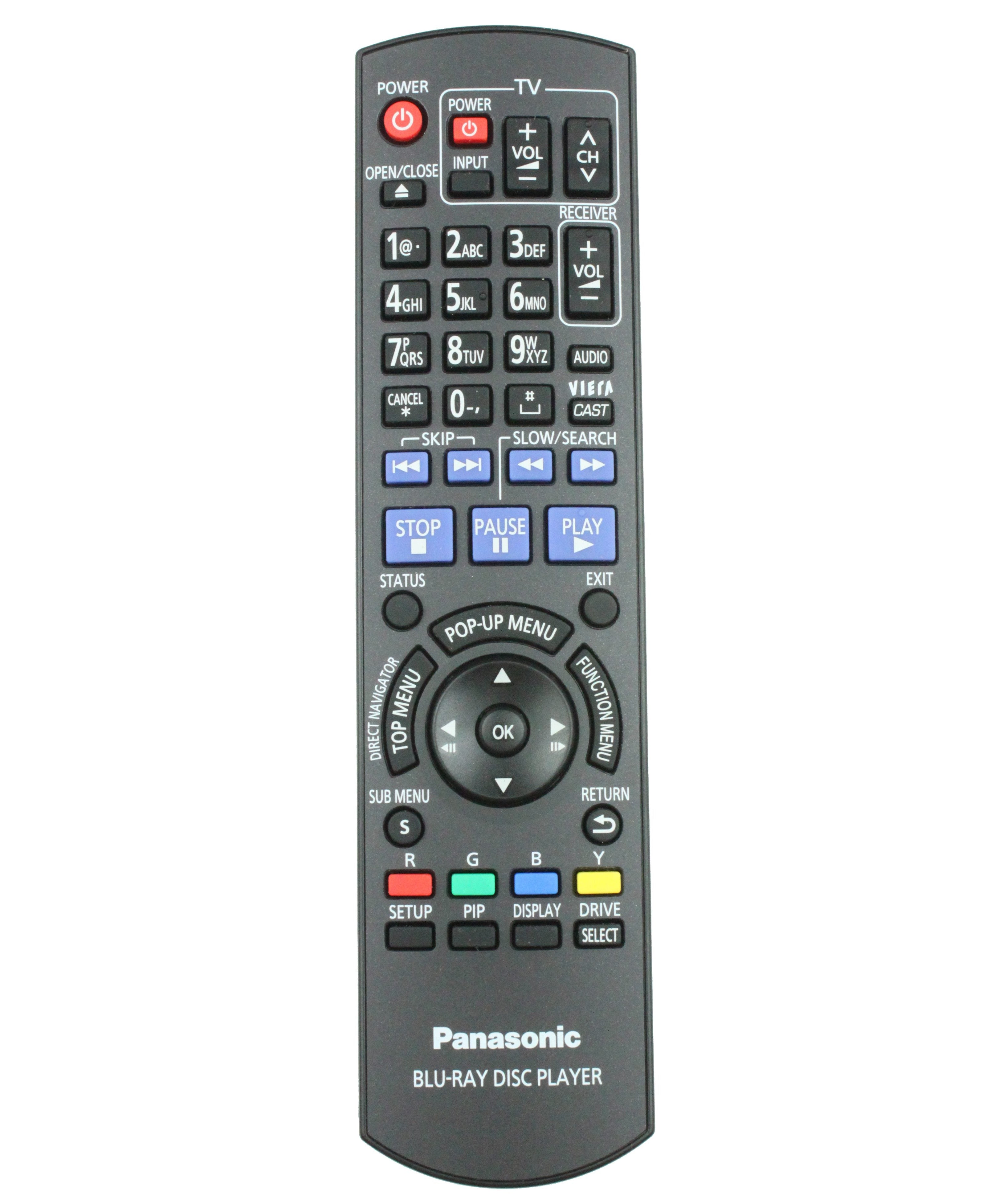 Panasonic N2QAYB000508 Blu-ray Remote Control