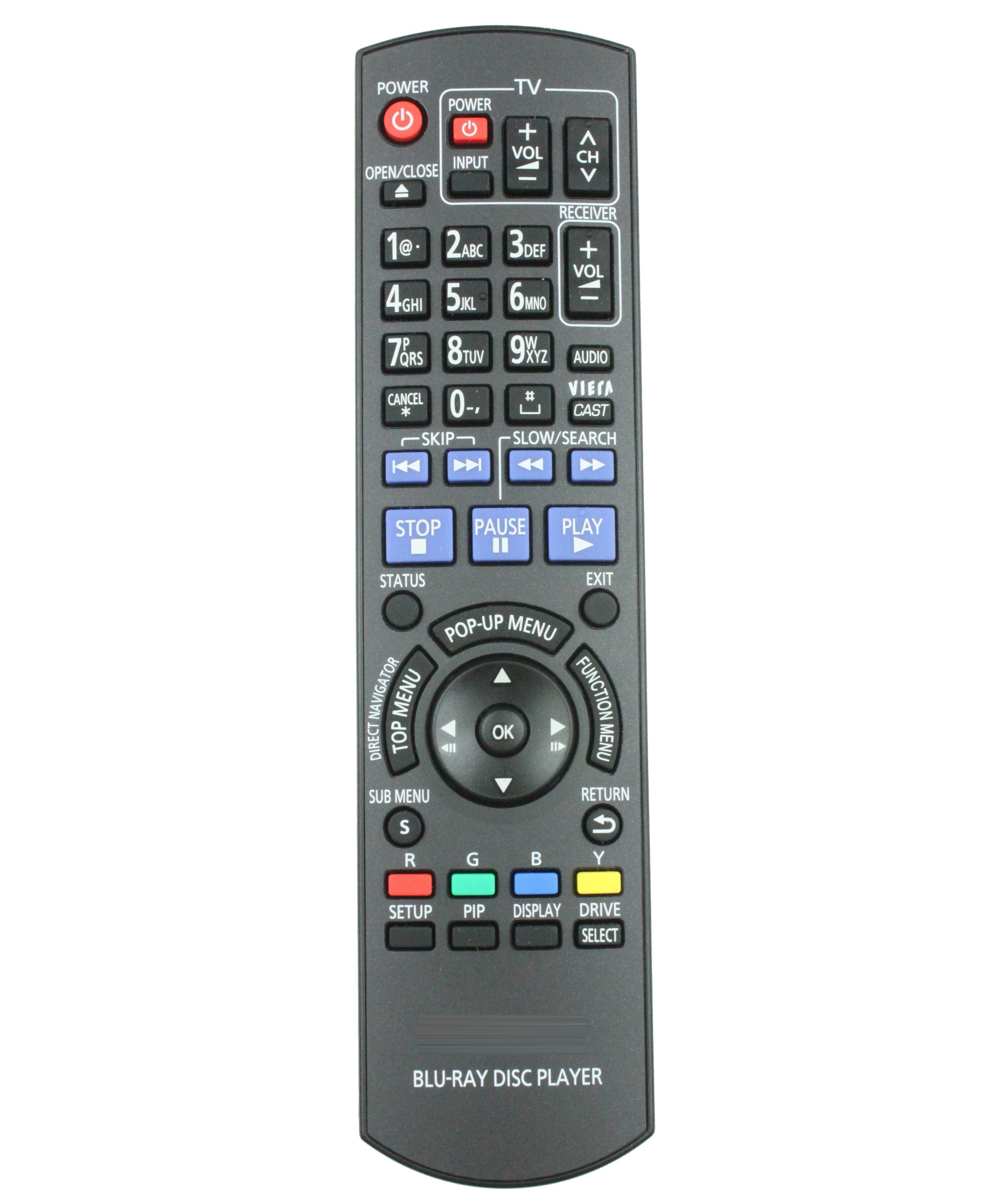 Panasonic N2QAYB000508 Blu-ray Remote Control