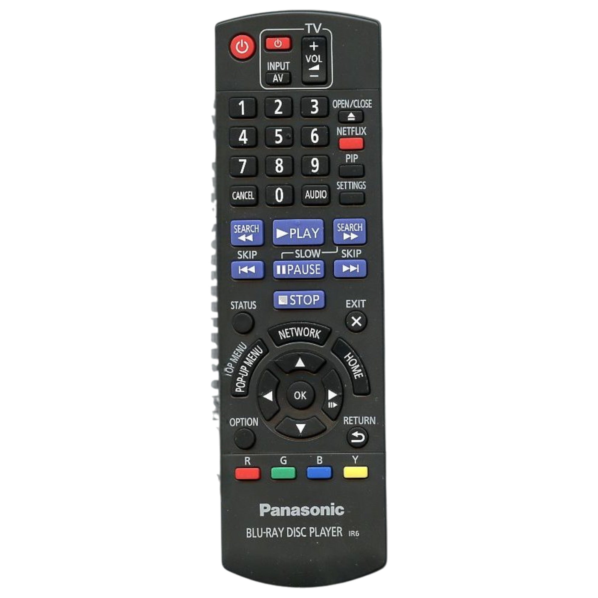 Panasonic N2QAYB000734 Blu-ray Remote Control