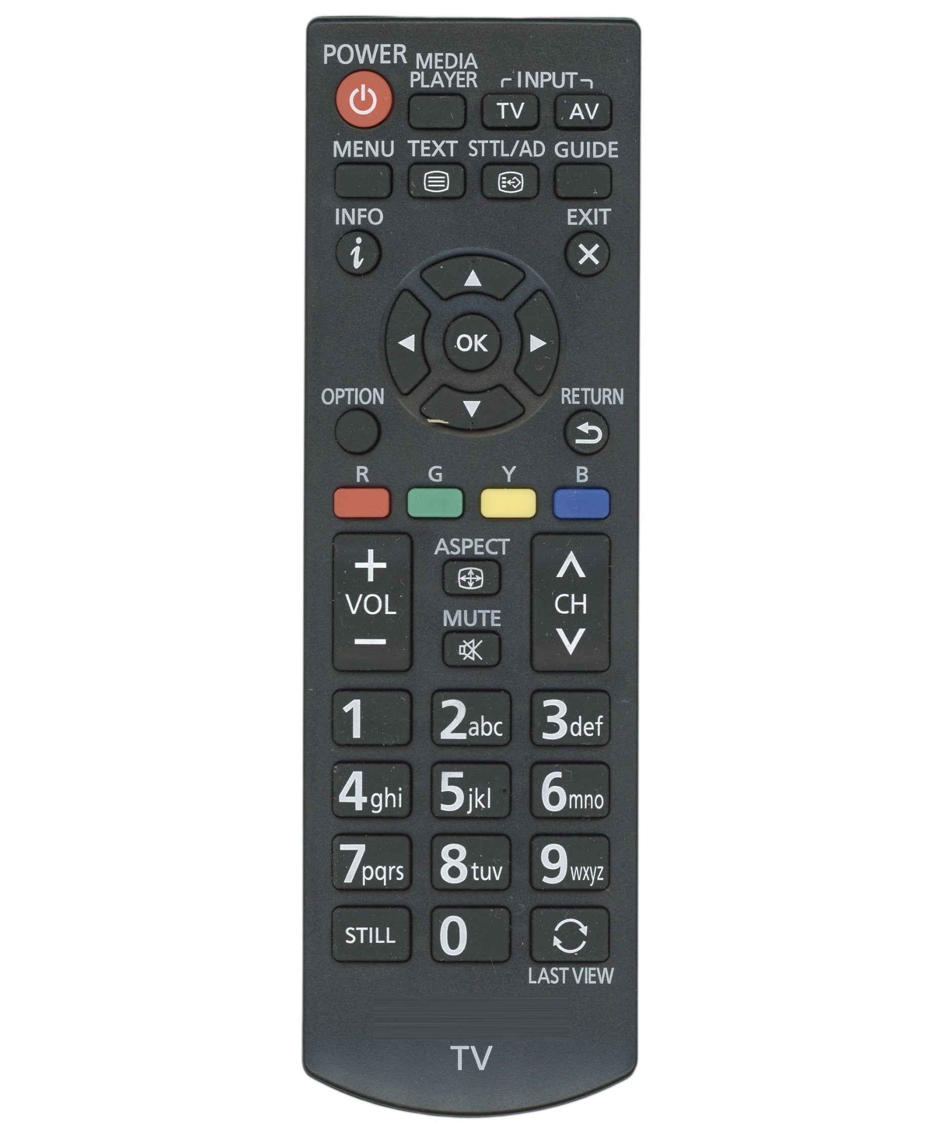 Panasonic N2QAYB000818 TV Remote Control