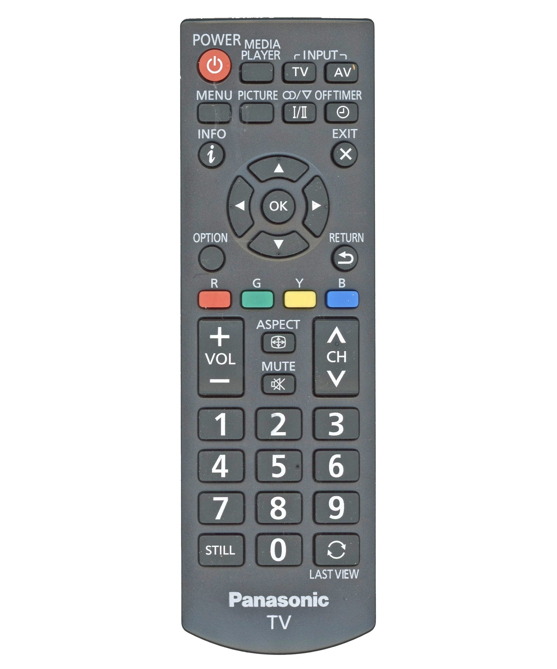Panasonic N2QAYB000823 TV Remote Control