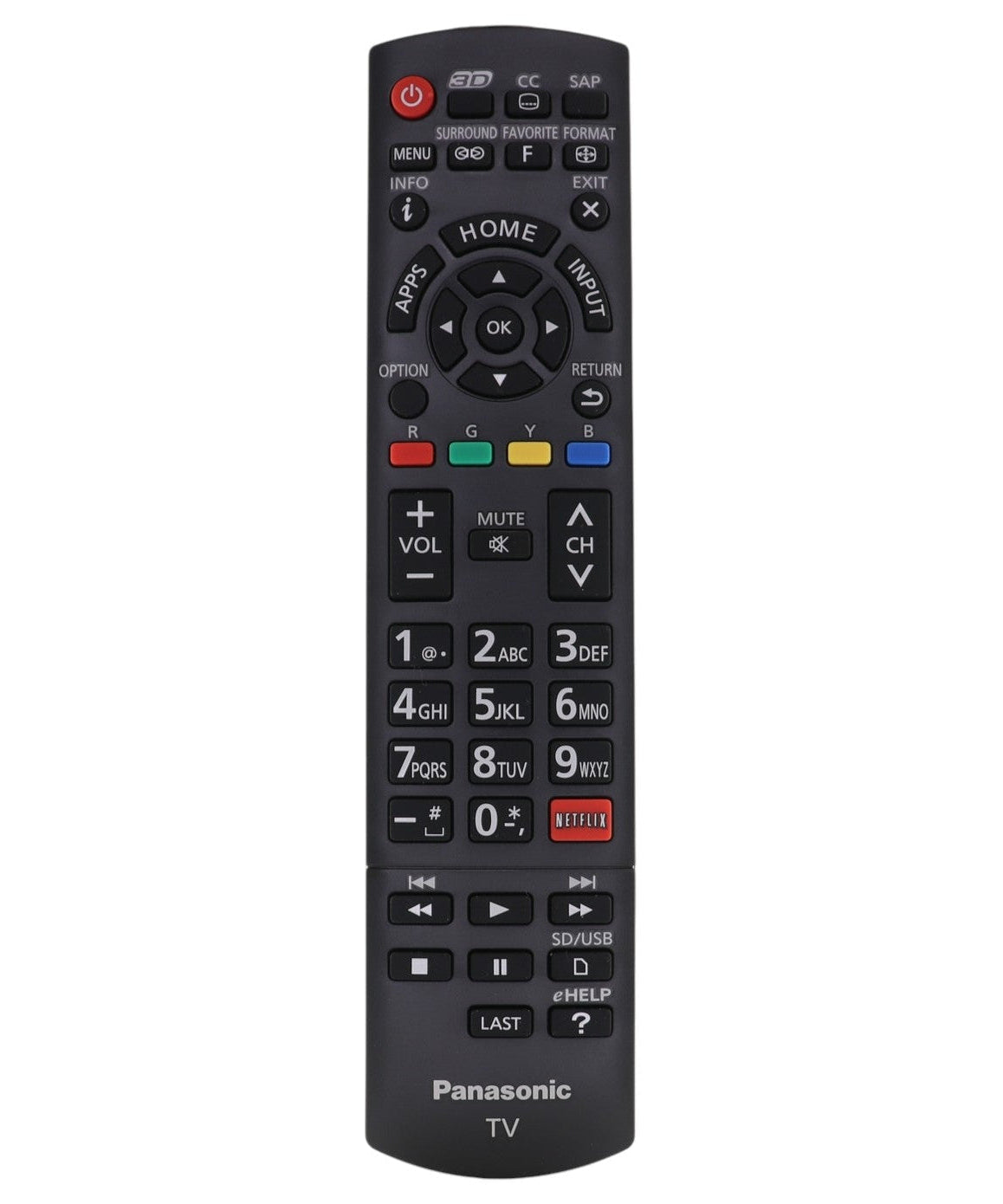 Substitute for Panasonic N2QAYB000925 Smart TV Remote Control - N2QAYB000925