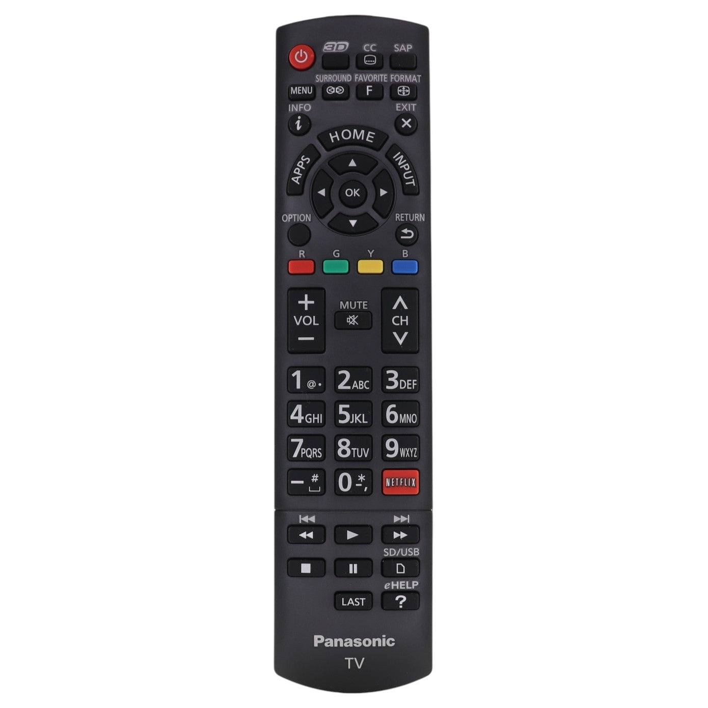 Substitute for Panasonic N2QAYB000925 Smart TV Remote Control - N2QAYB000925