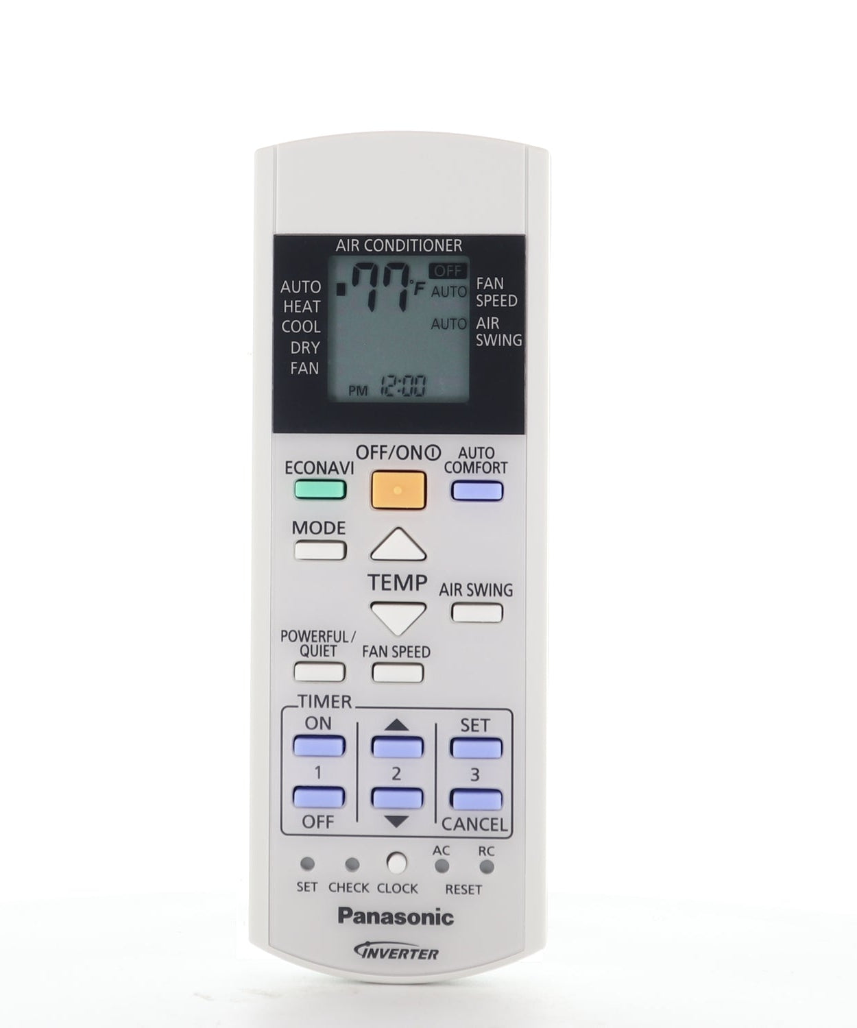 Panasonic CWA75C4567 Fernbedienung für wandmontiertes Klimaanlagen-Innengerät mit LCD-Display | Thermostatisch - CWA75C4567