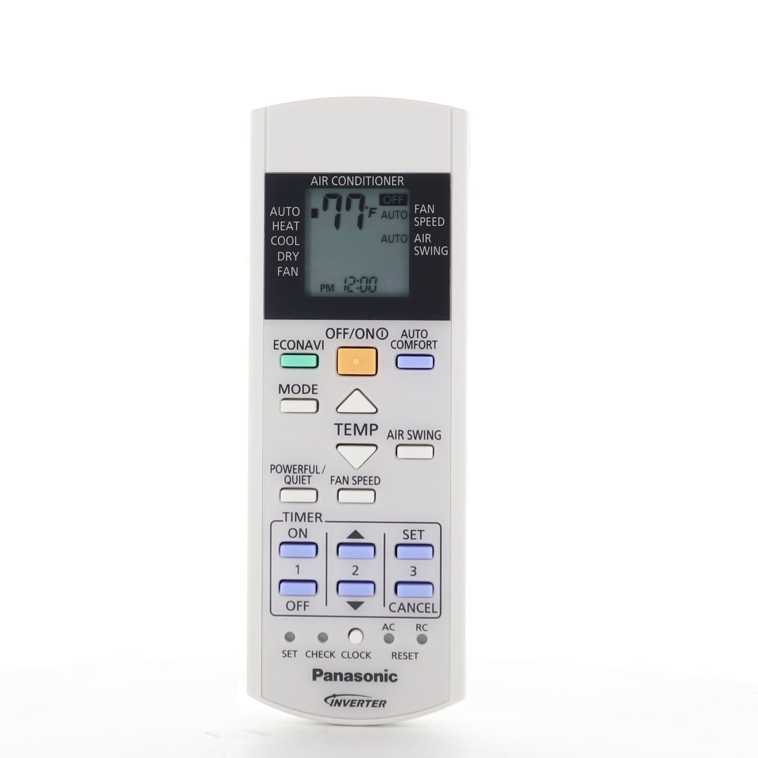 Panasonic CWA75C4567 Fernbedienung für wandmontiertes Klimaanlagen-Innengerät mit LCD-Display | Thermostatisch - CWA75C4567