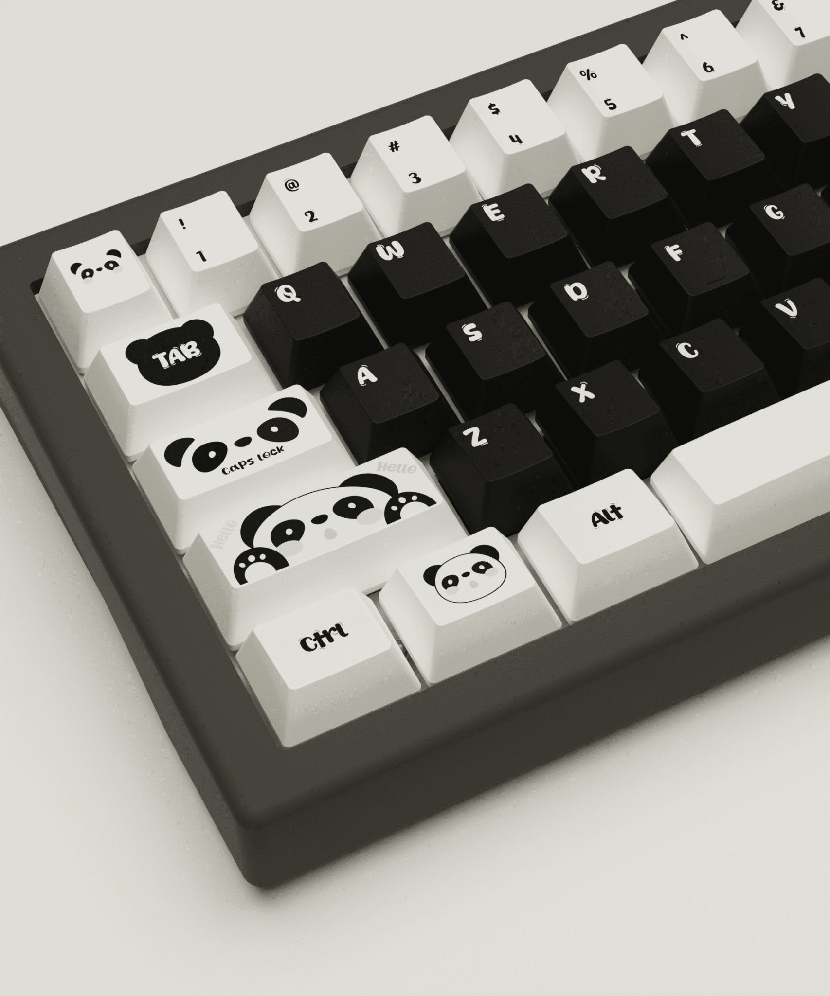 Panda Design Keycaps and Mechanical Keyboard
