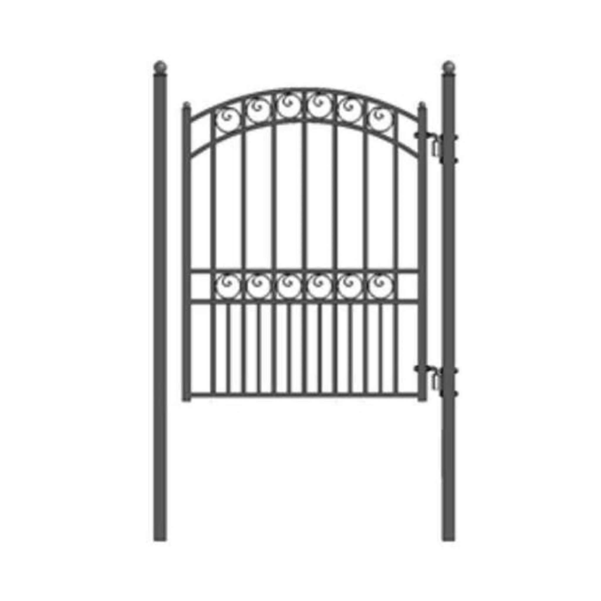 5FT Heavy-Duty Paris Powder-Coated Galvanized Steel Pedestrian Gate (SAK14563)