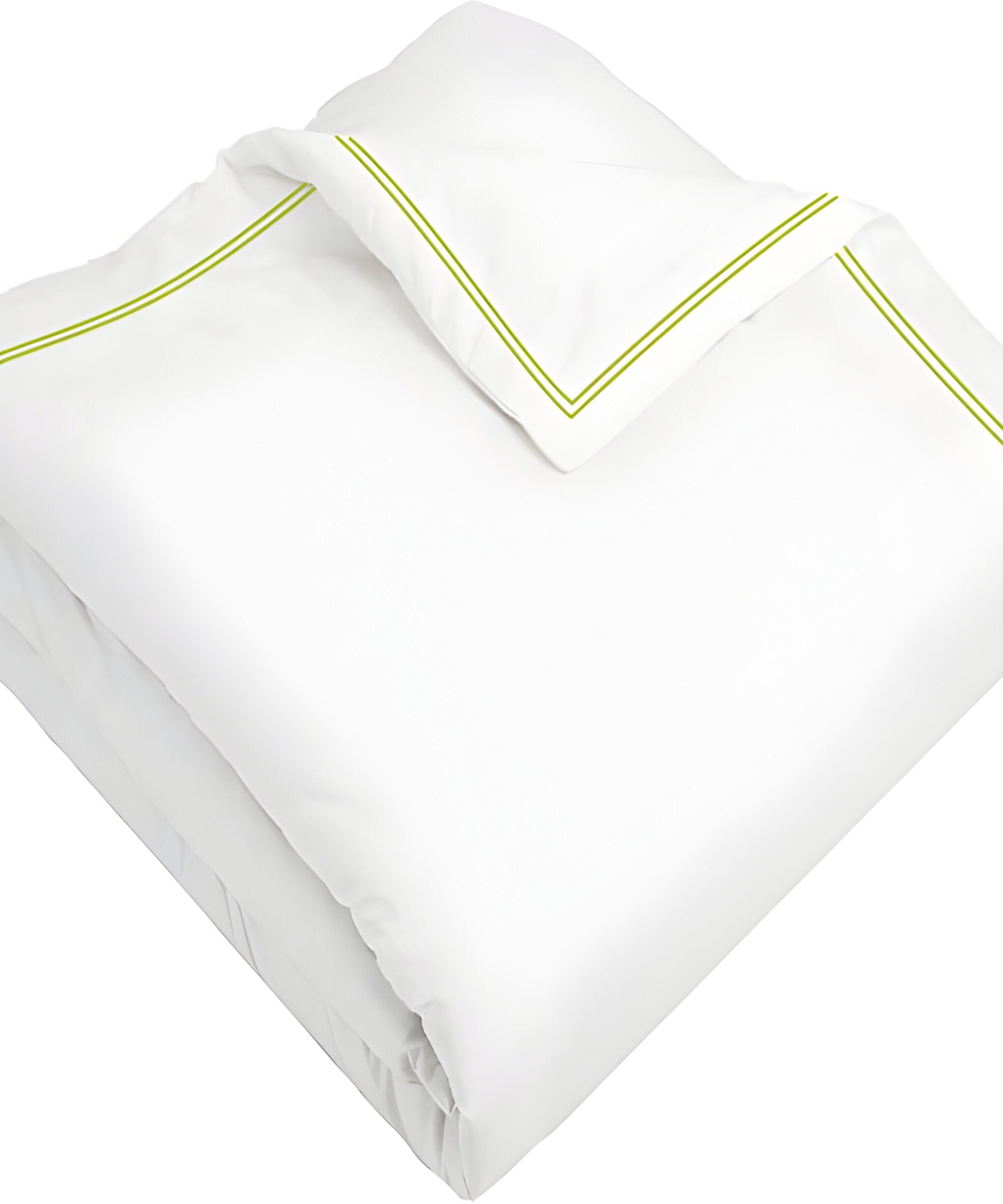 400TC Cotton Double Edge Embroidery Sateen Solid Duvet Cover Set