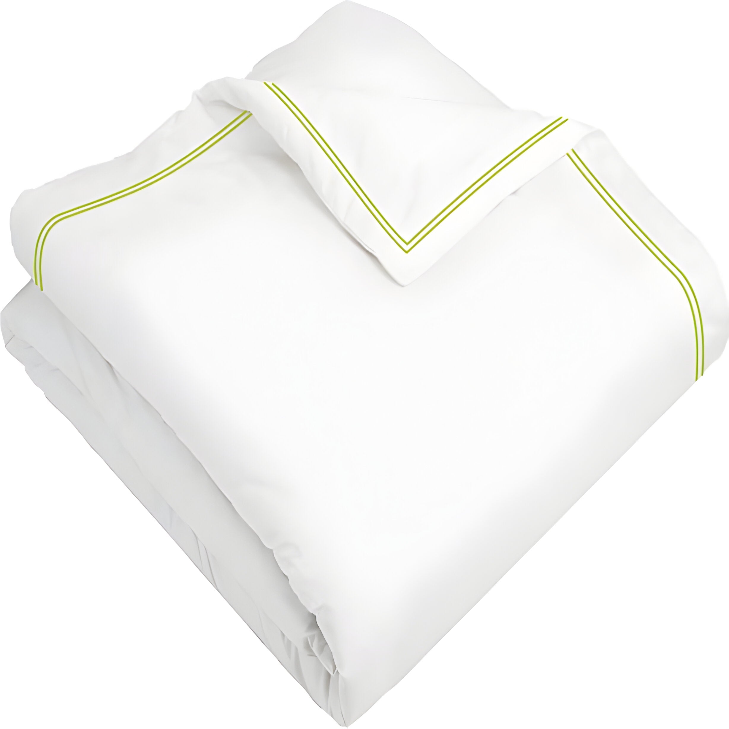400TC Cotton Double Edge Embroidery Sateen Solid Duvet Cover Set