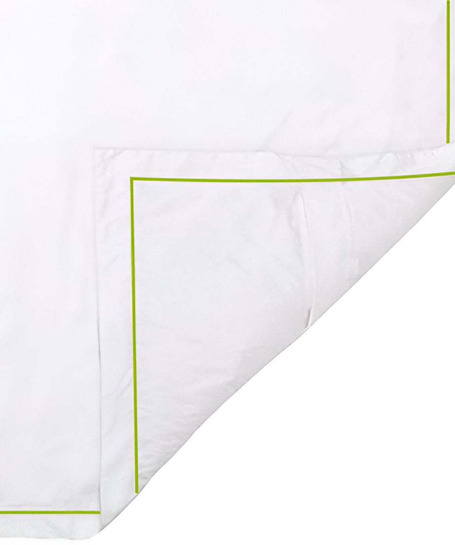 400TC Cotton Single Edge Embroidery Sateen Solid Duvet Cover Set
