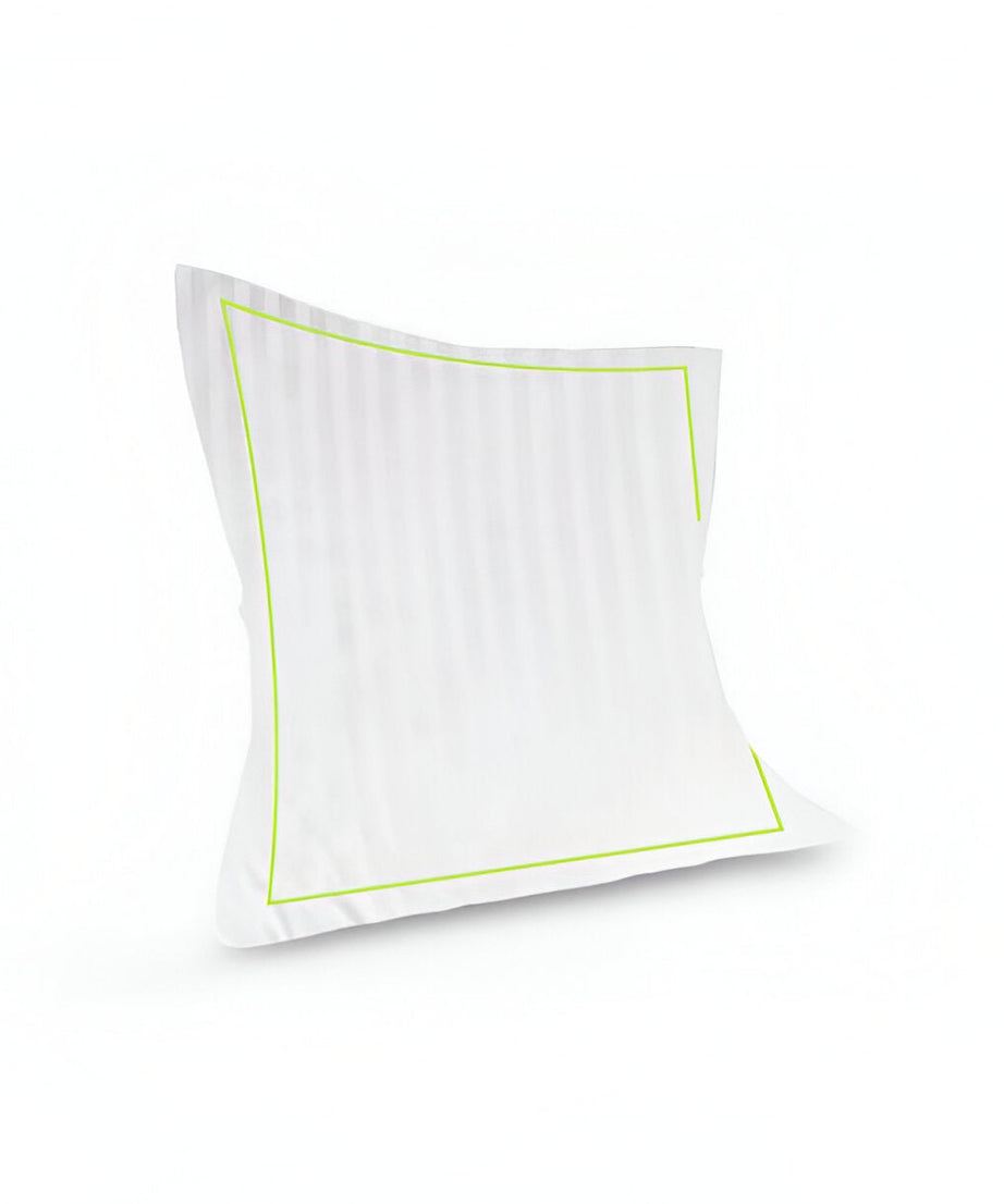 400TC Cotton Single Edge Embroidery Sateen Stripe Duvet Cover Set