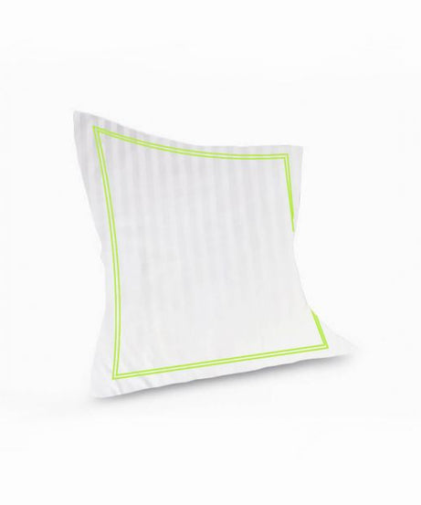 400TC Cotton Double Edge Embroidery Sateen Stripe Duvet Cover Set