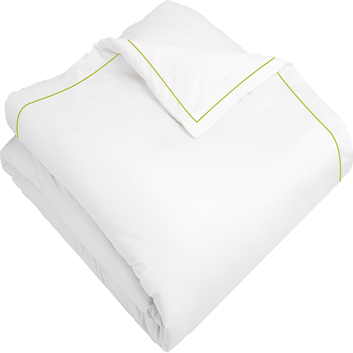 400TC Cotton Single Edge Embroidery Sateen Solid Duvet Cover Set