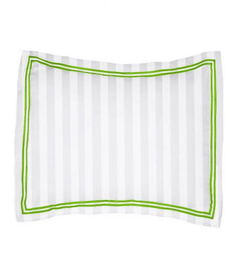 400TC Cotton Double Edge Embroidery Sateen Stripe Duvet Cover Set