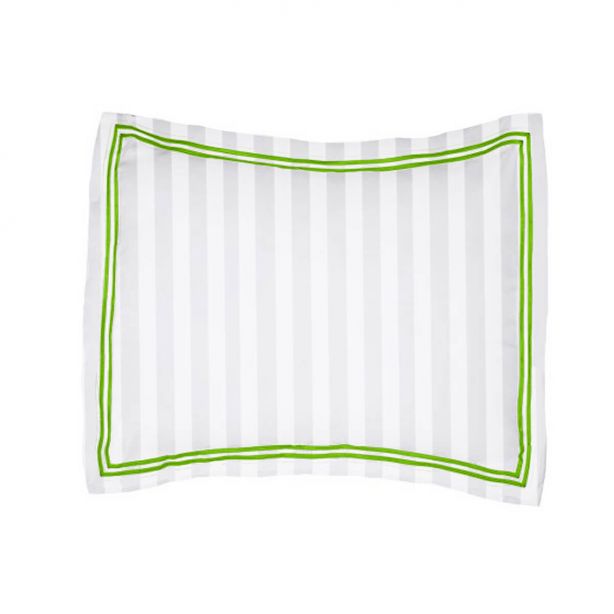 400TC Cotton Double Edge Embroidery Sateen Stripe Duvet Cover Set